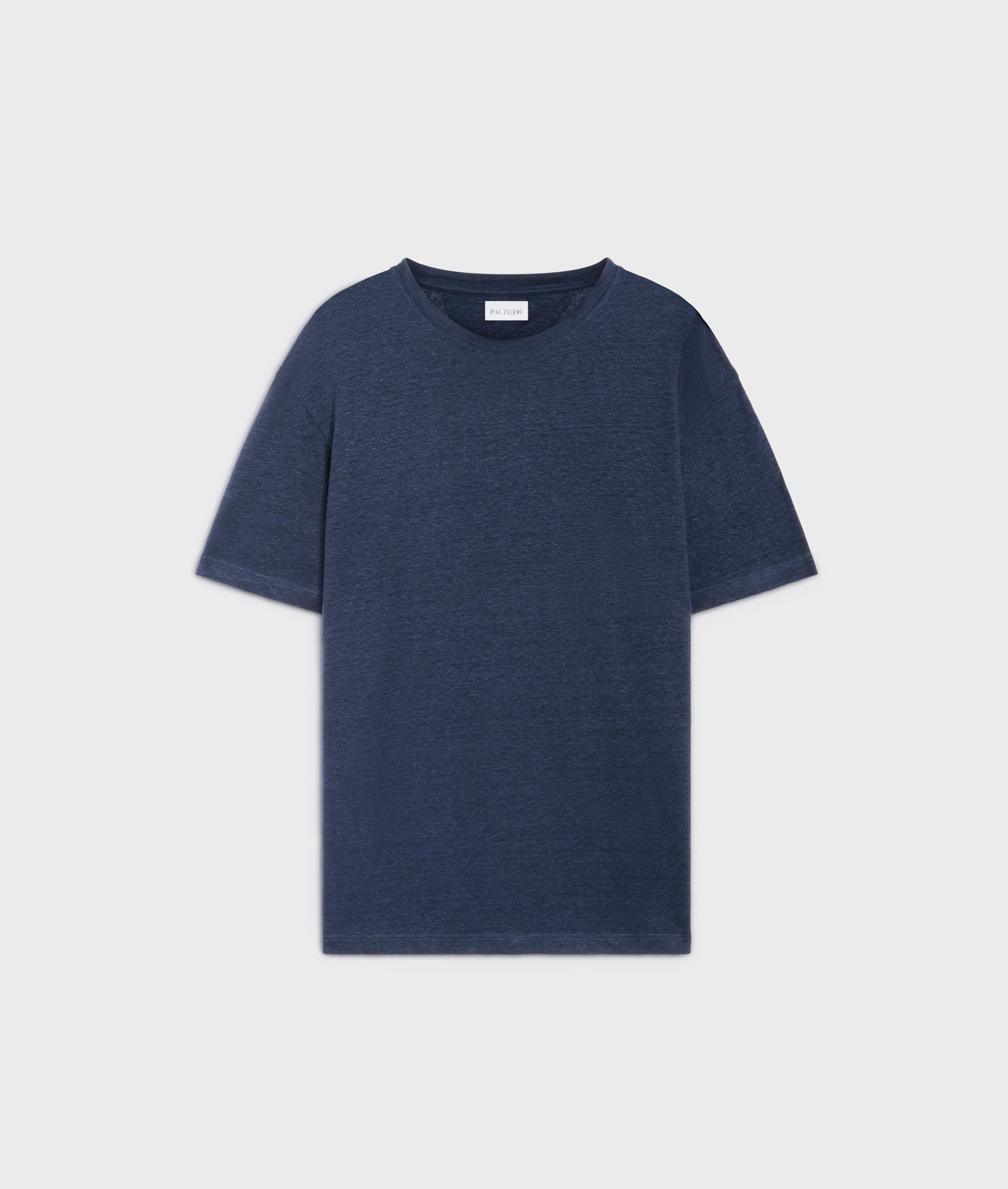 Tshirt In Jersey Di Lino Blu Navy - T-Shirts e Polo - Pal Zileri | Official Website