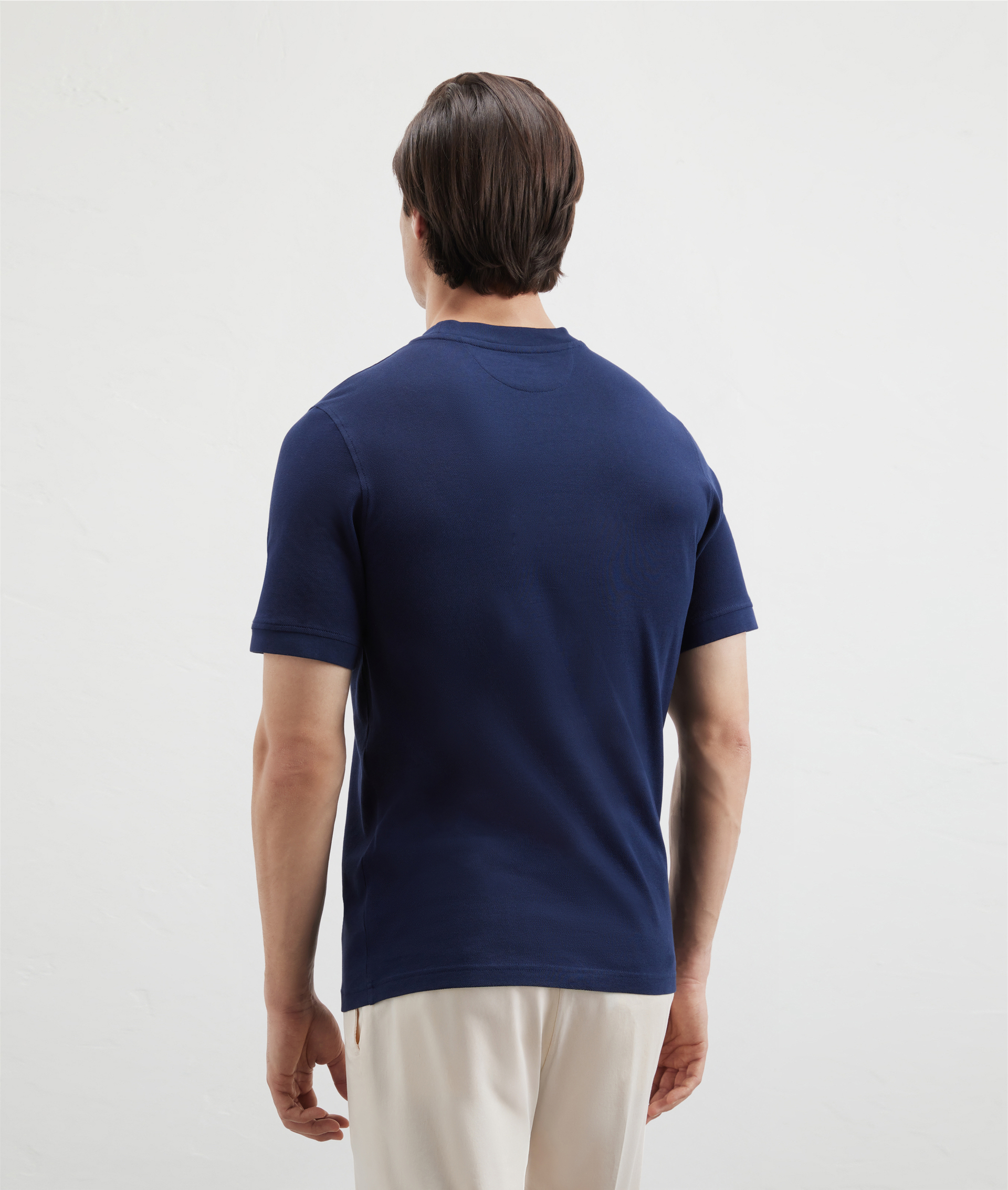 Active Tshirt In Pure Cotton Blue Navy | Pal Zileri