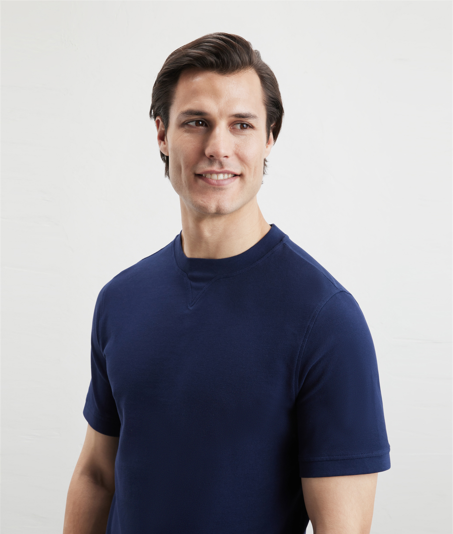 Active Tshirt In Pure Cotton Blue Navy | Pal Zileri
