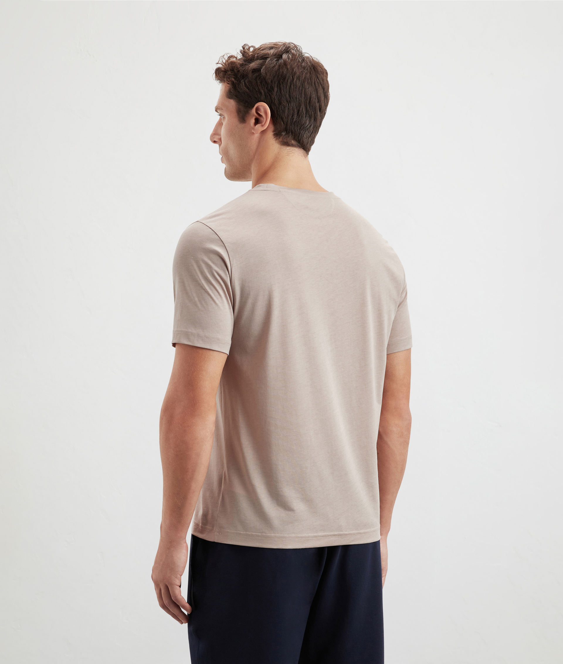 Effortless Tshirt In Cotton And Lyocell Pink | Pal Zileri