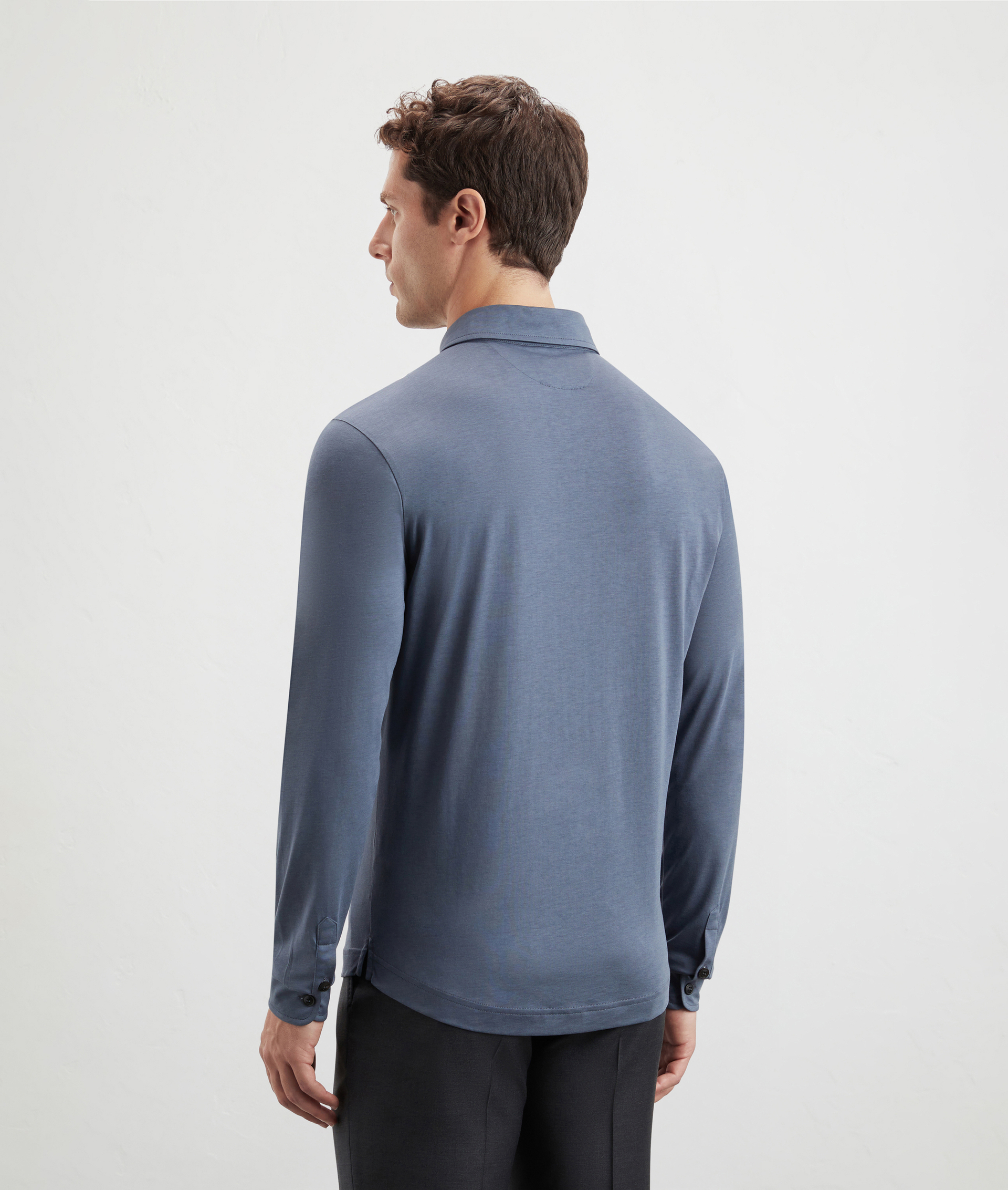 Shirt In Cotton And Lyocell Light Blue | Pal Zileri