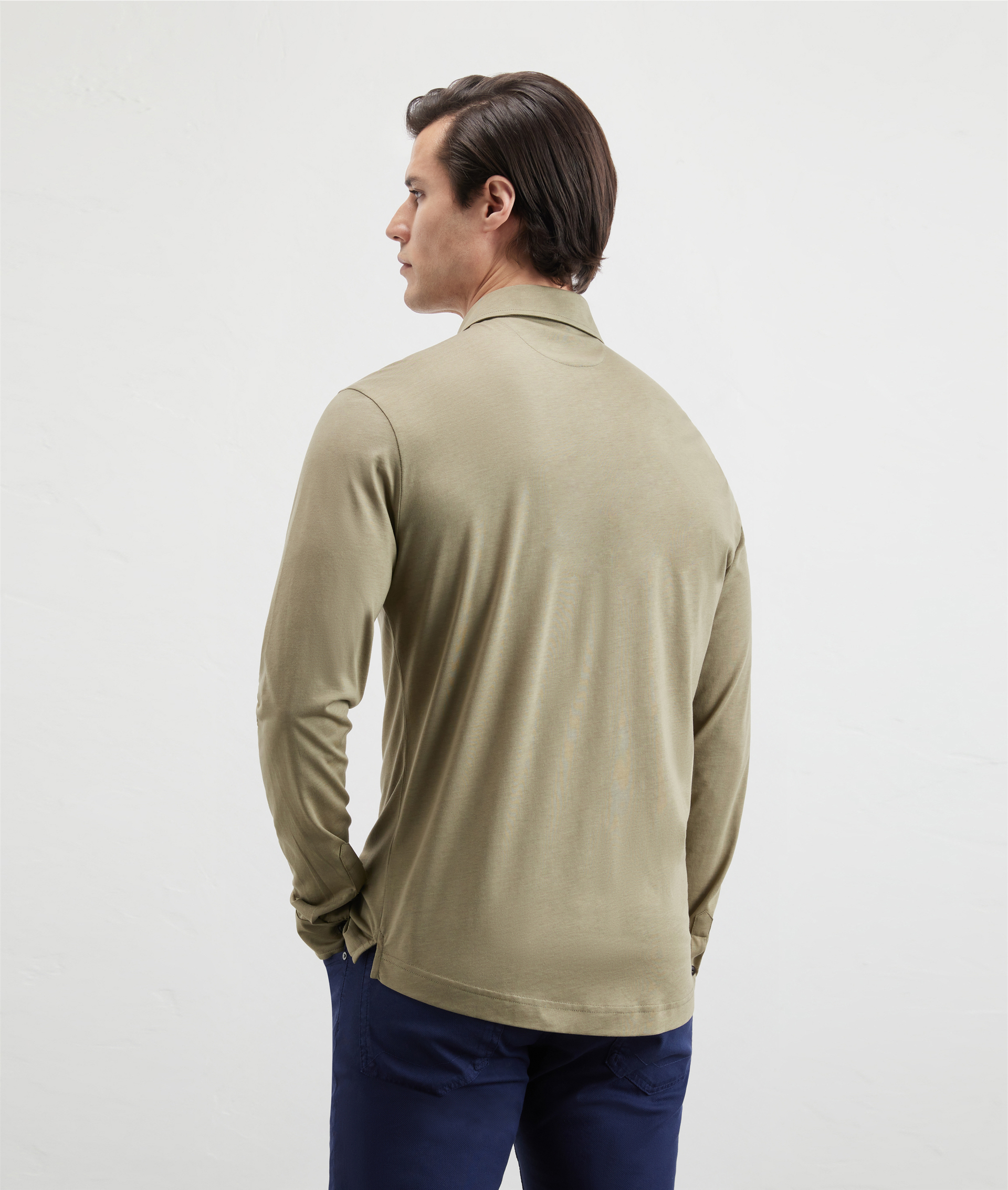 Shirt In Cotton And Lyocell Light Green | Pal Zileri