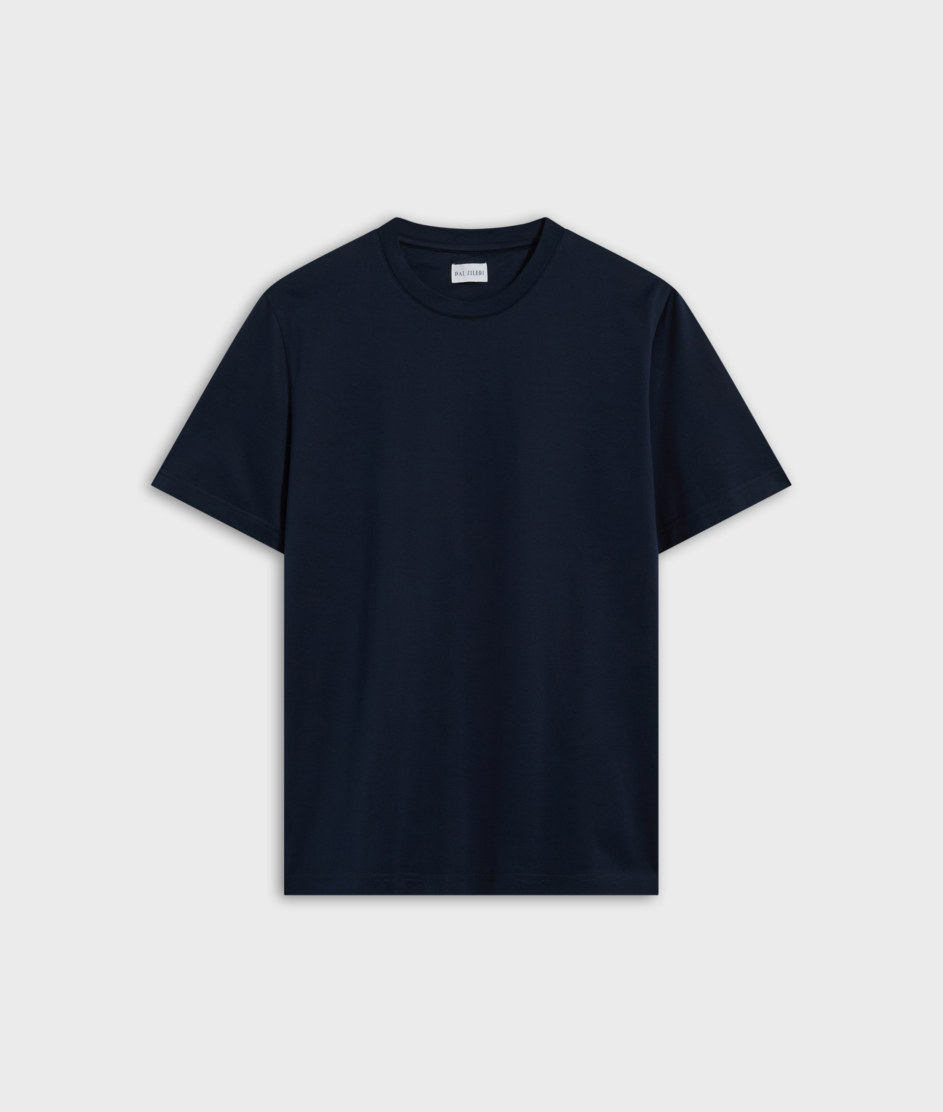 Tshirt In Mercerized Cotton Blue Navy | Pal Zileri
