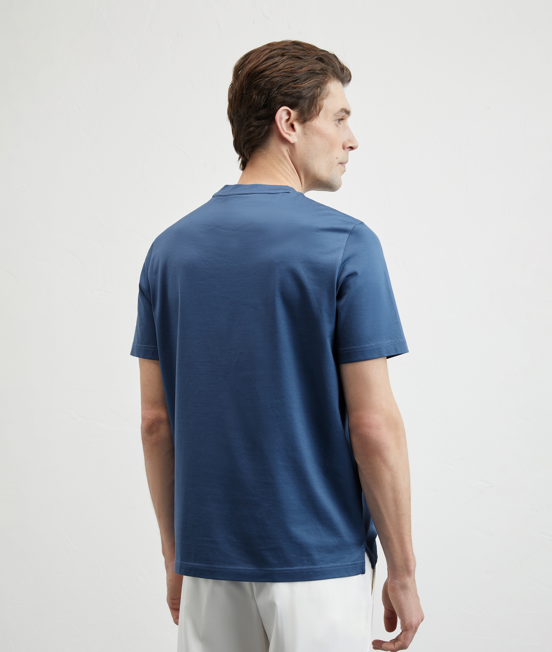 Tshirt In Cotone Mercerizzato Azzurro | Pal Zileri