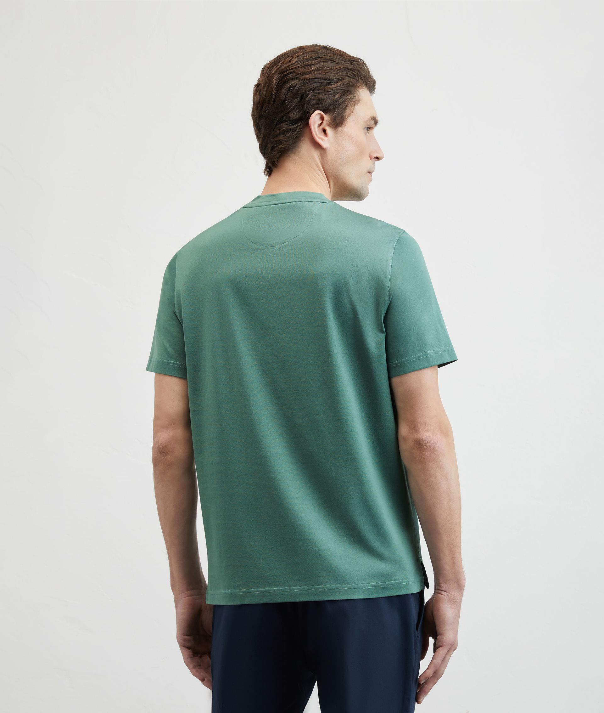 Tshirt In Mercerized Cotton Light Green | Pal Zileri