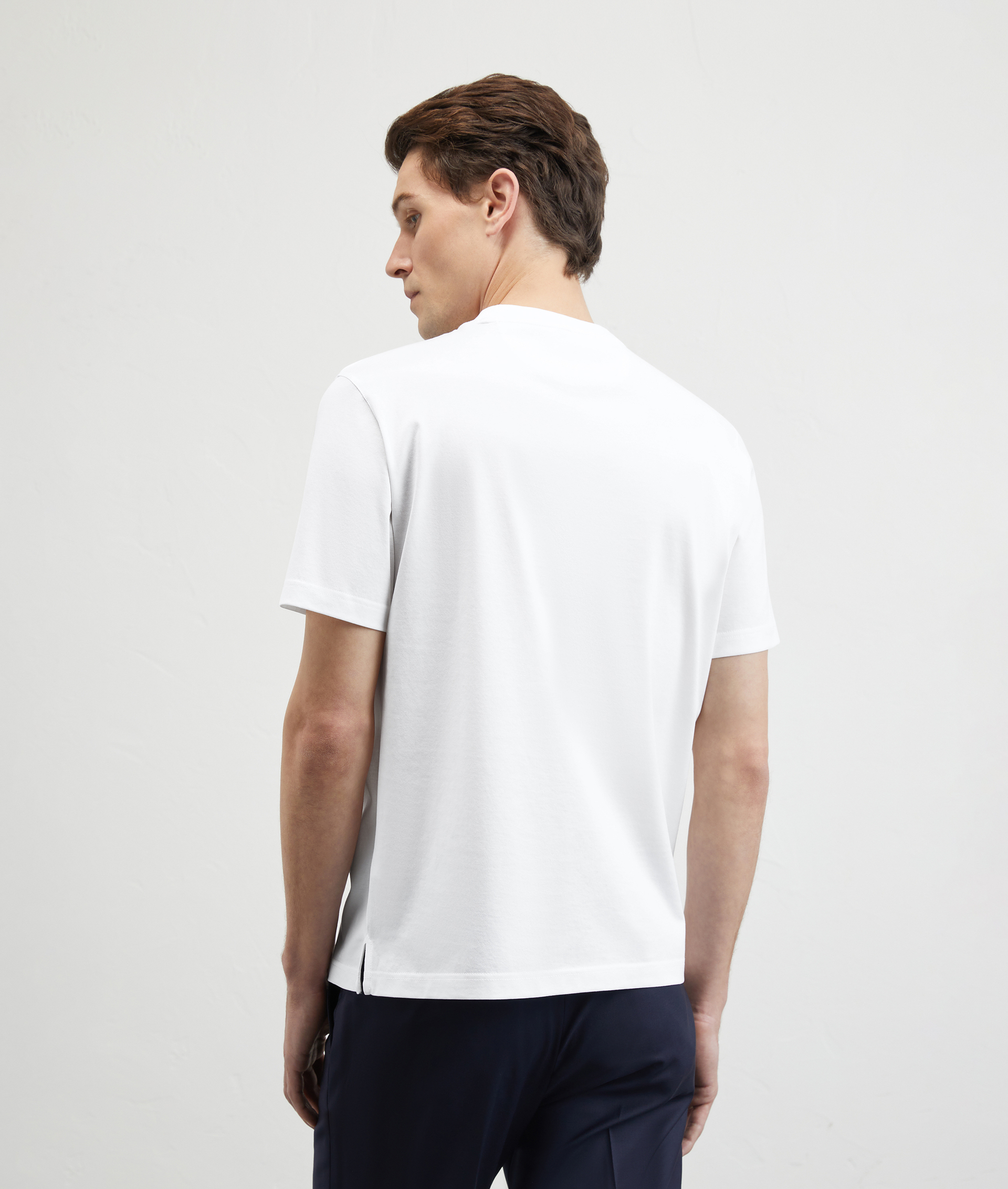 Tshirt In Mercerized Cotton White | Pal Zileri