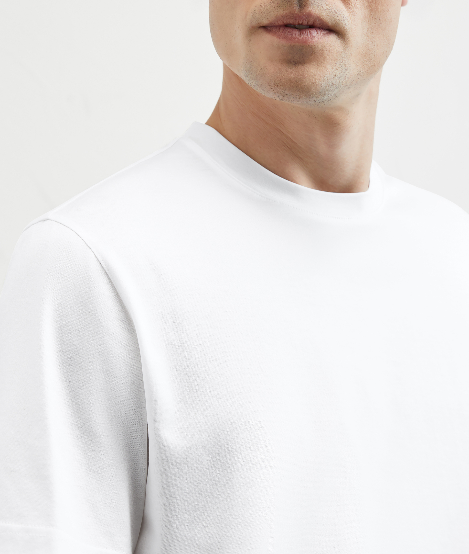 Tshirt In Mercerized Cotton White | Pal Zileri