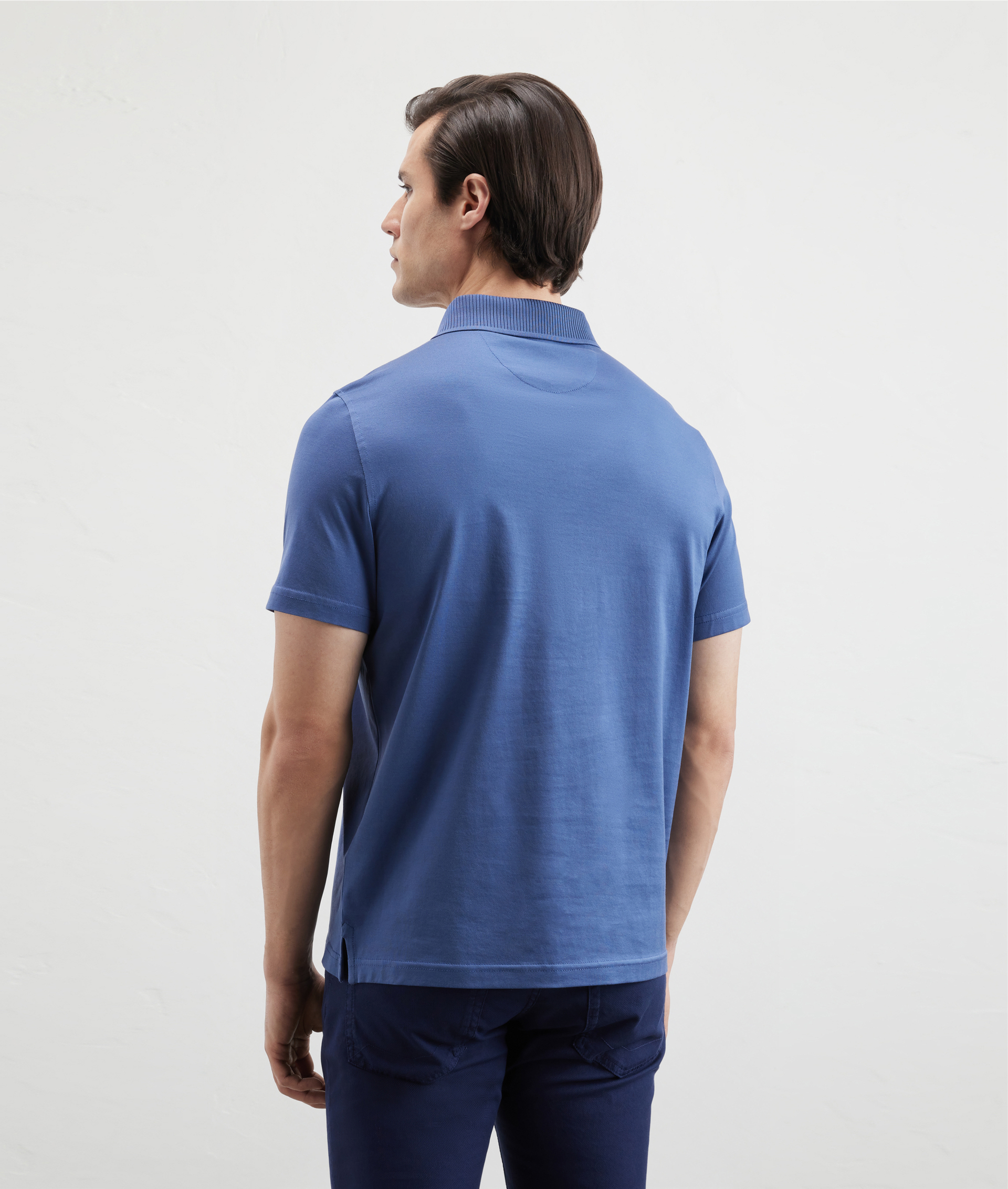 Tshirt In Mercerized Cotton Light Blue | Pal Zileri
