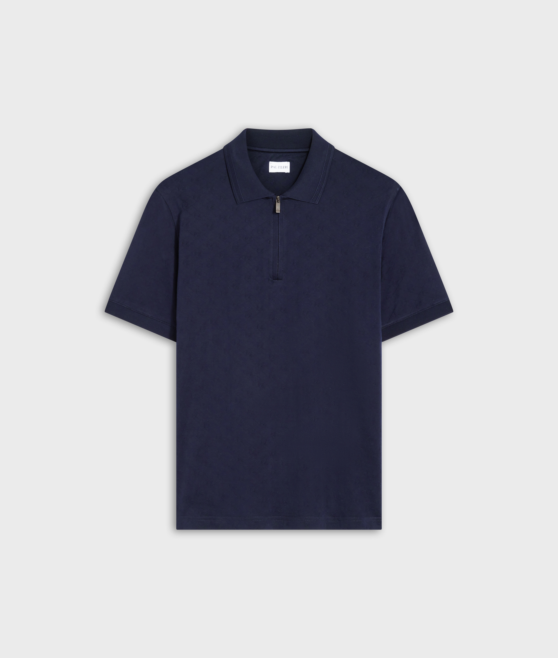Pz Polo In Mercerized Cotton Jersey Blue Navy | Pal Zileri