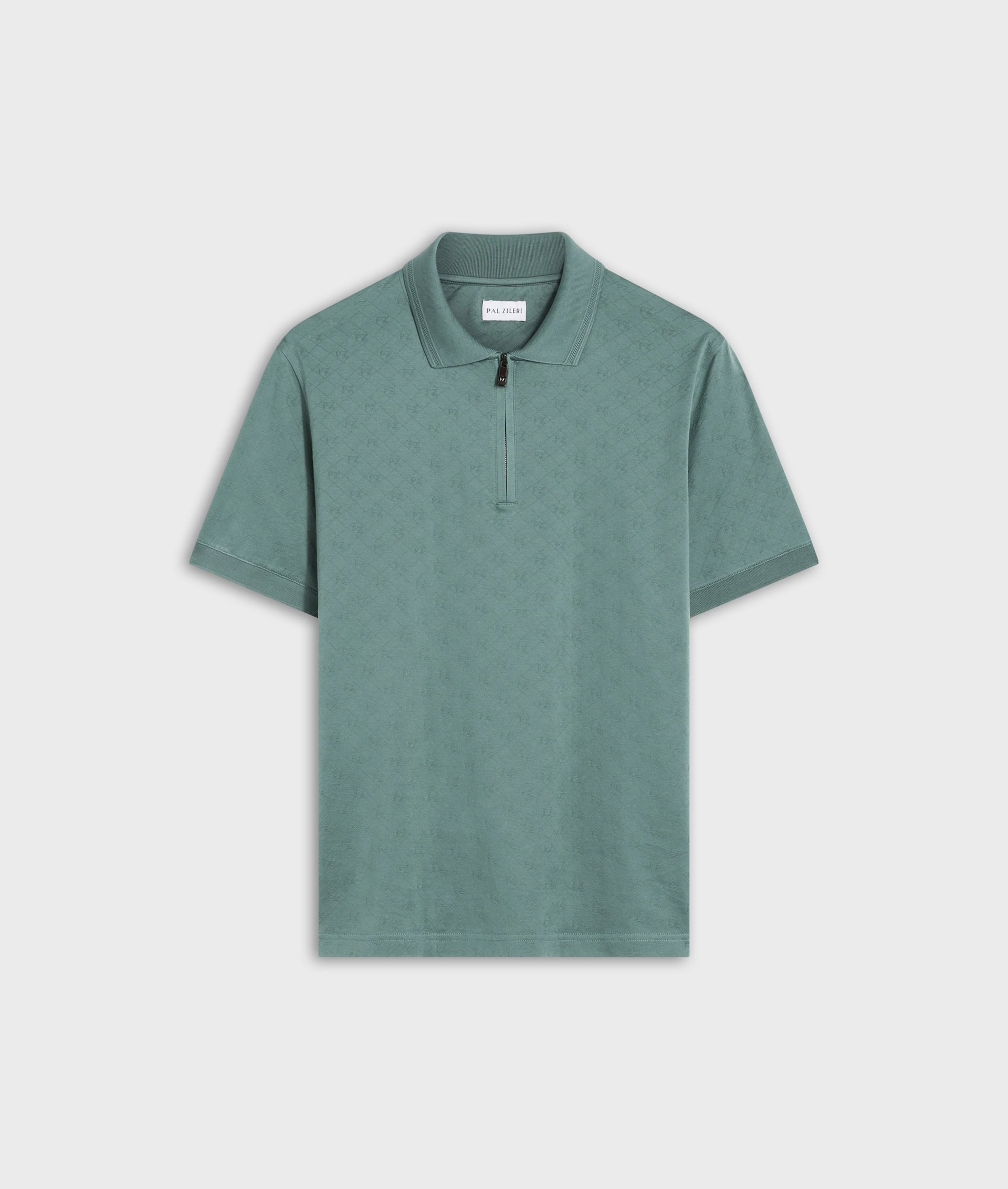 Polo Pz In Jersey Di Cotone Mercerizzato Verde Chiaro | Pal Zileri