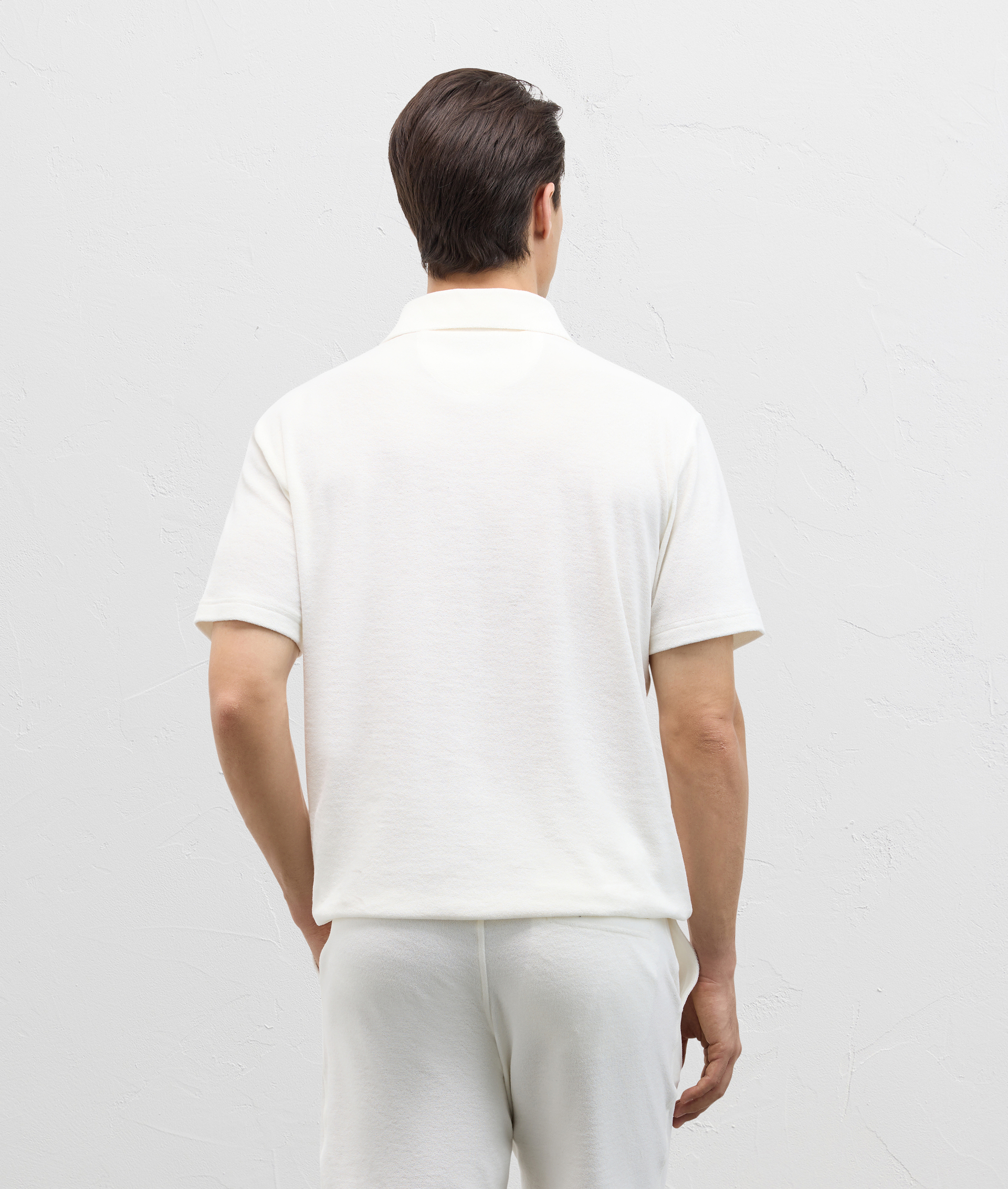Polo In Cotton And Nylon Jersey White | Pal Zileri