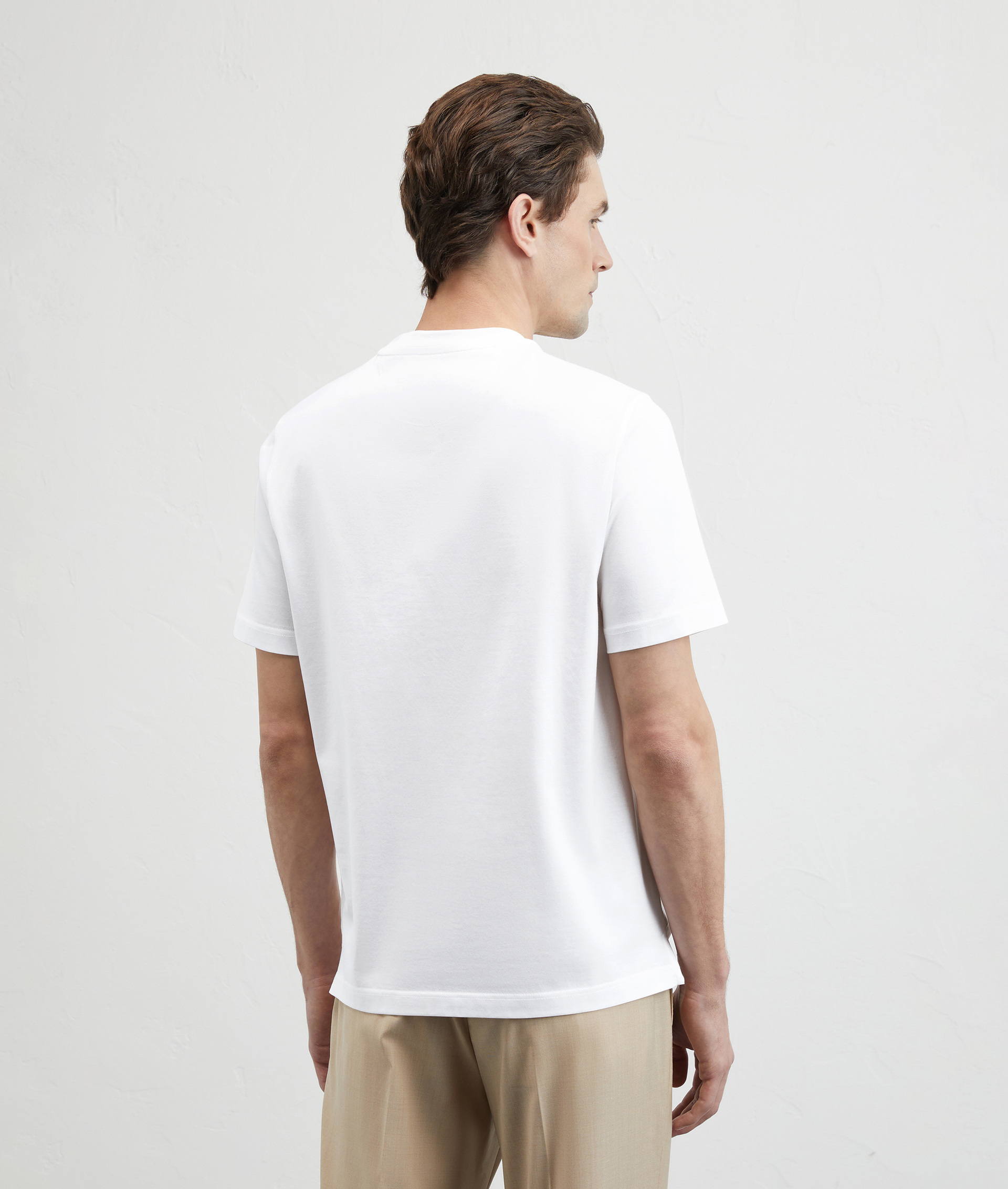 Printed Cotton Tshirt White | Pal Zileri
