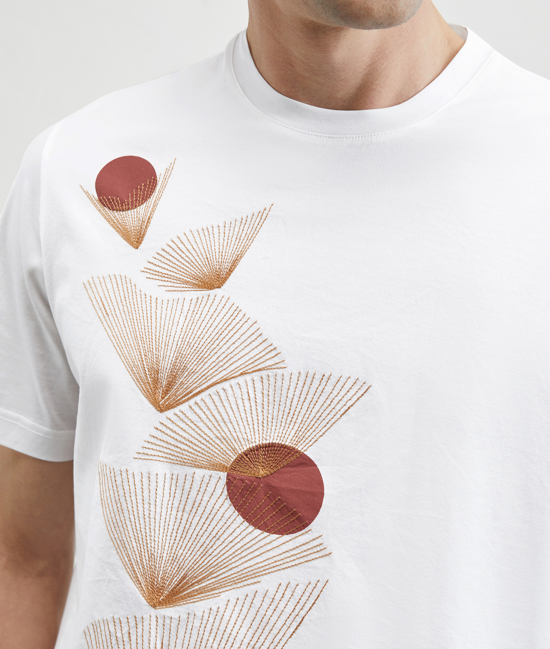 Printed Cotton Tshirt White | Pal Zileri