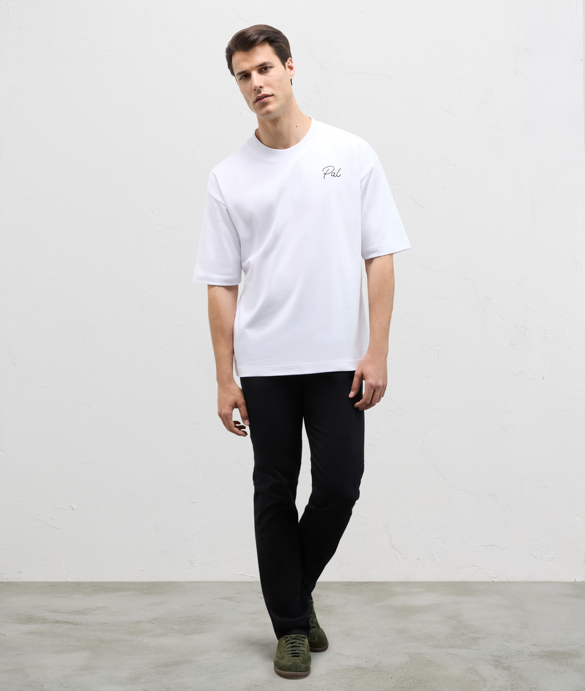 Polo In Cotton And Nylon Jersey White | Pal Zileri