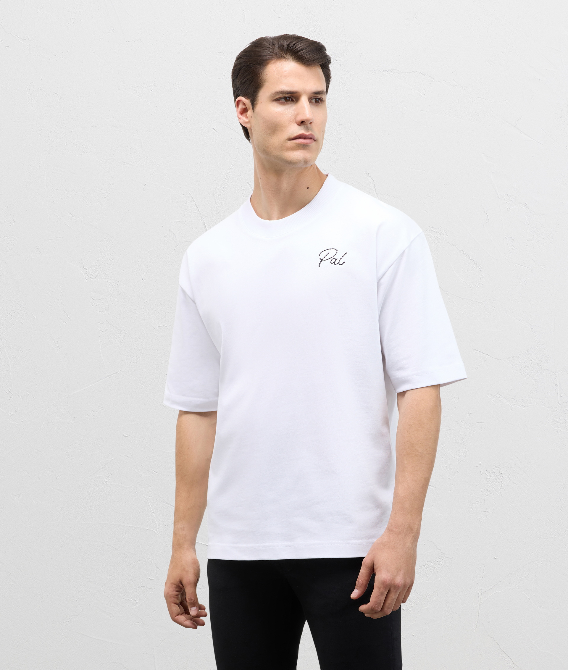Polo In Cotton And Nylon Jersey White | Pal Zileri