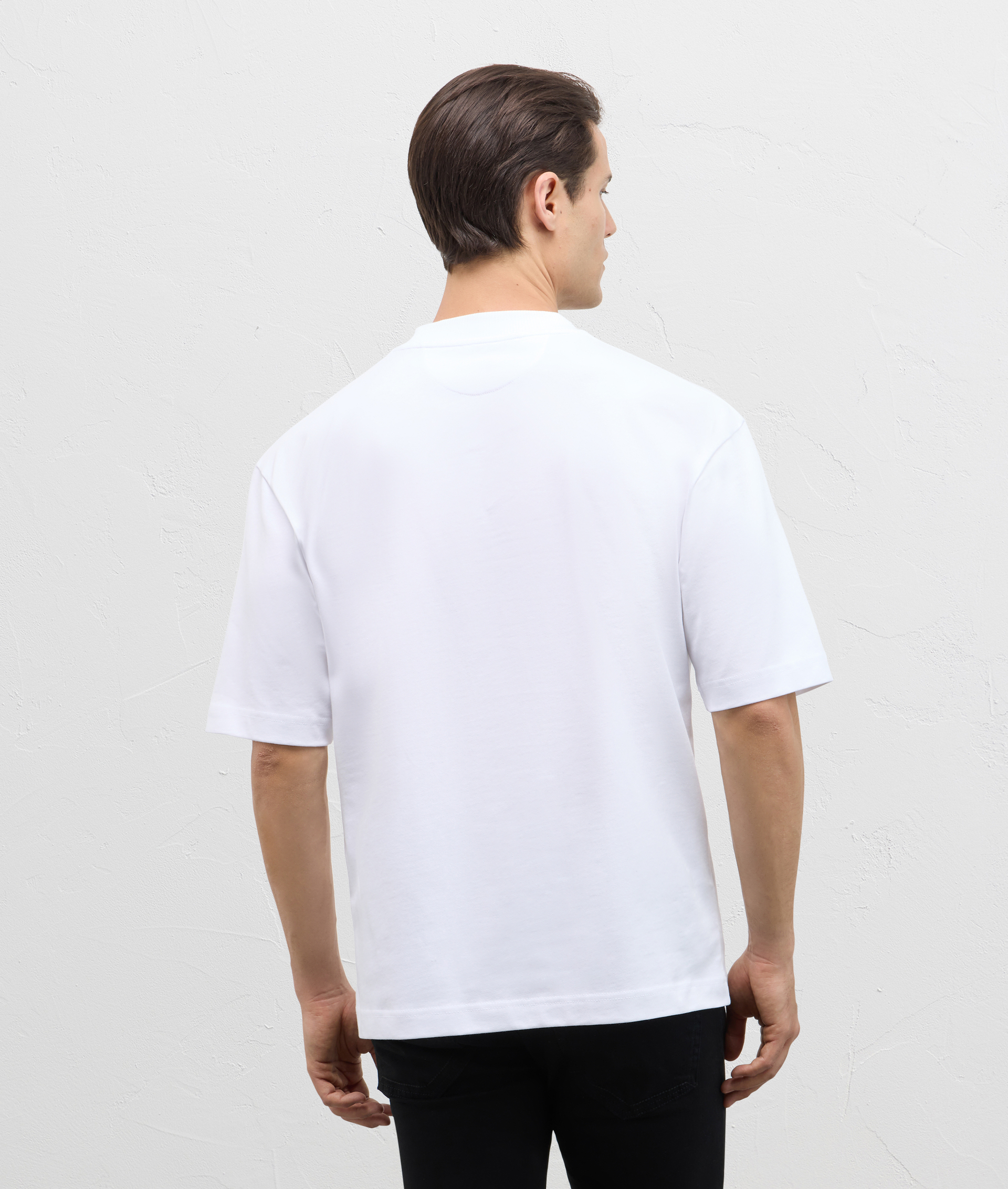 Polo In Cotton And Nylon Jersey White | Pal Zileri
