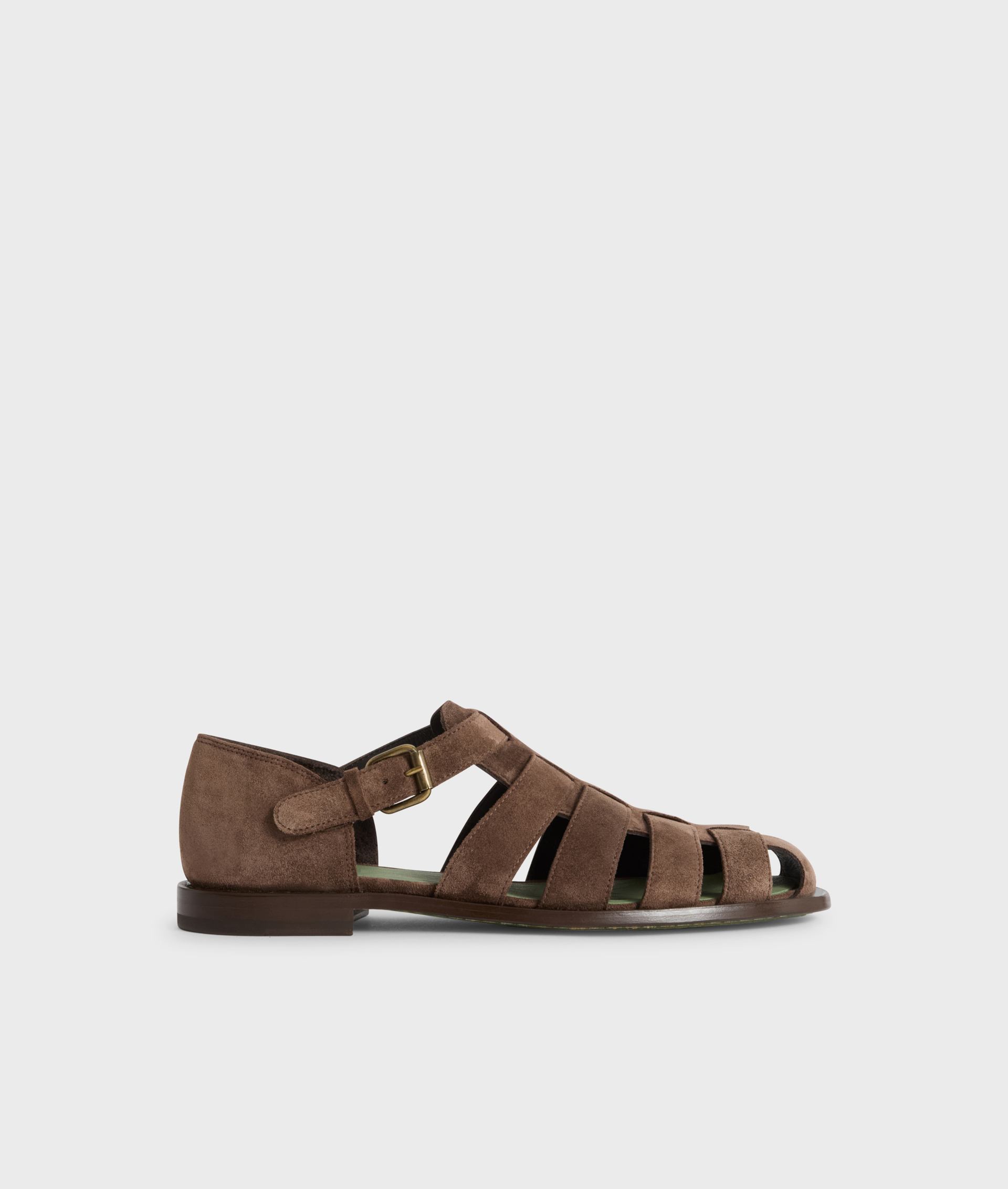Fisherman Sandals In Suede Brown | Pal Zileri