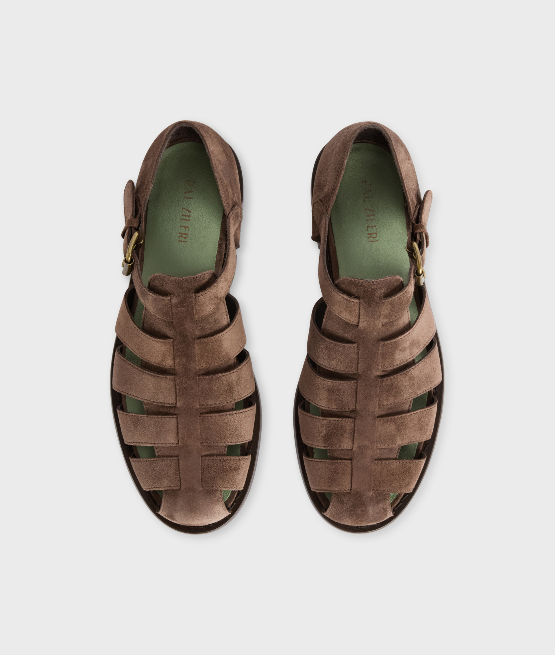Fisherman Sandals In Suede Brown | Pal Zileri