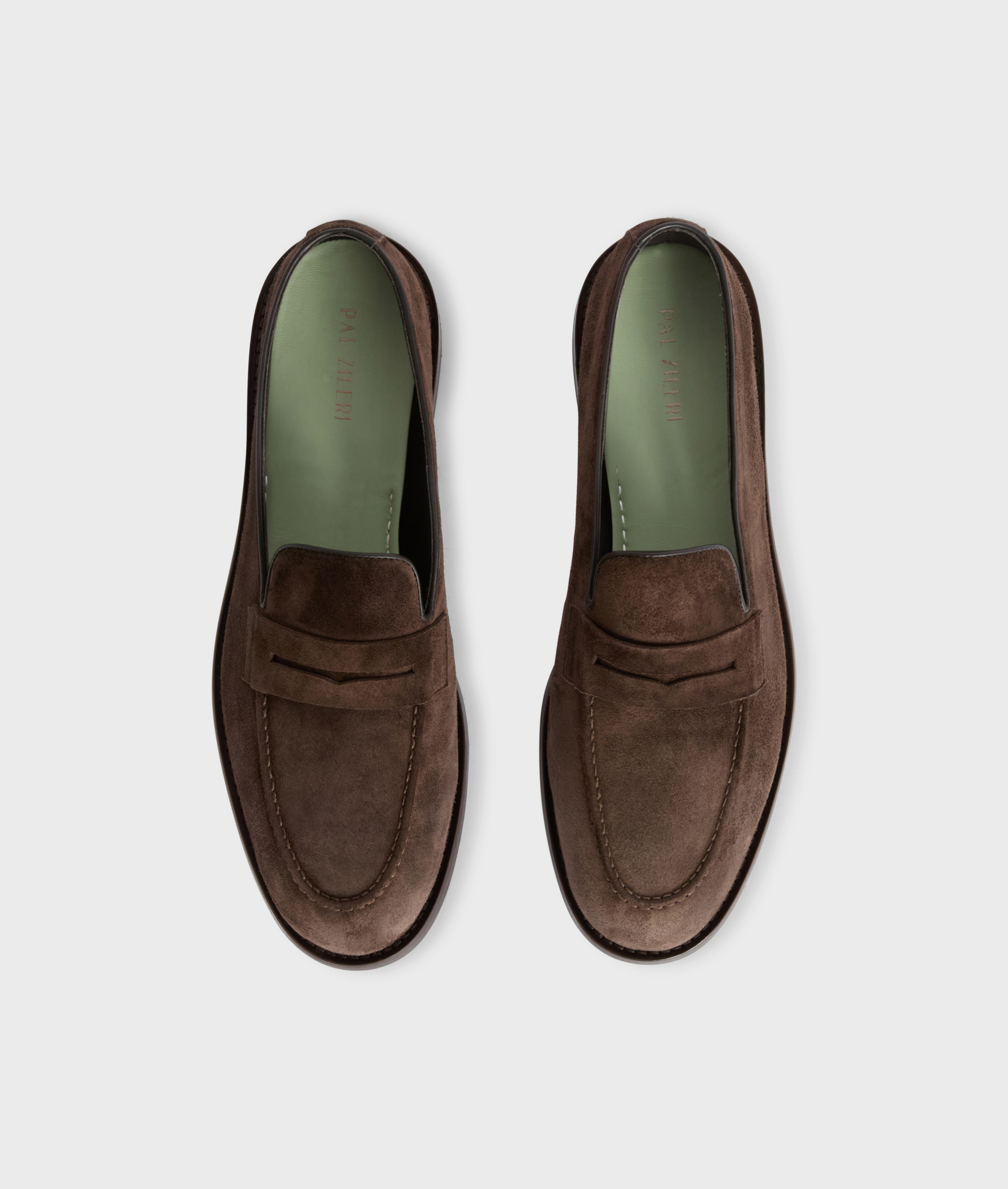 Loafers In Suede With Leather Sole Brown | Pal Zileri