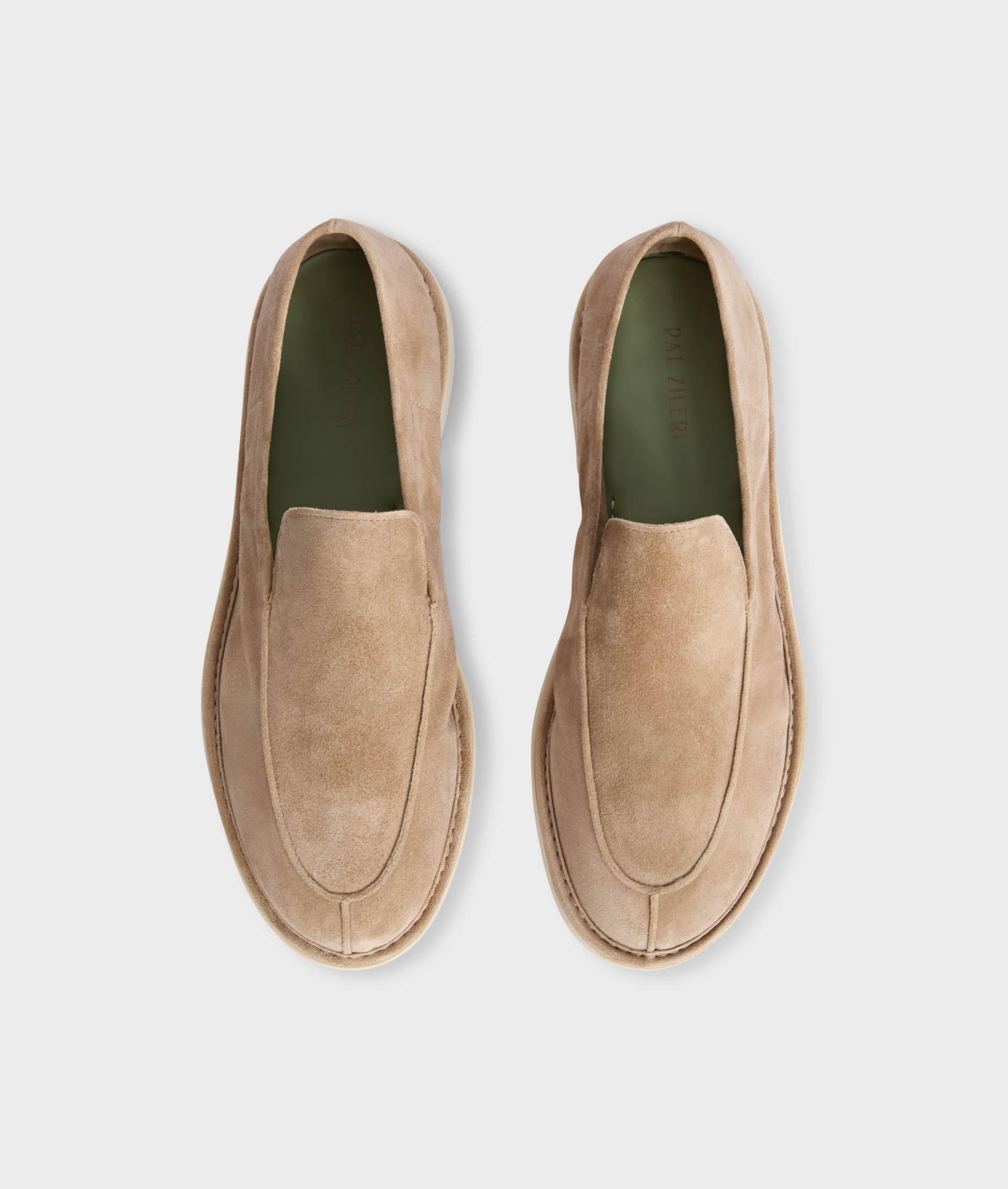 Loafers In Suede With Rubber Sole Brown | Pal Zileri