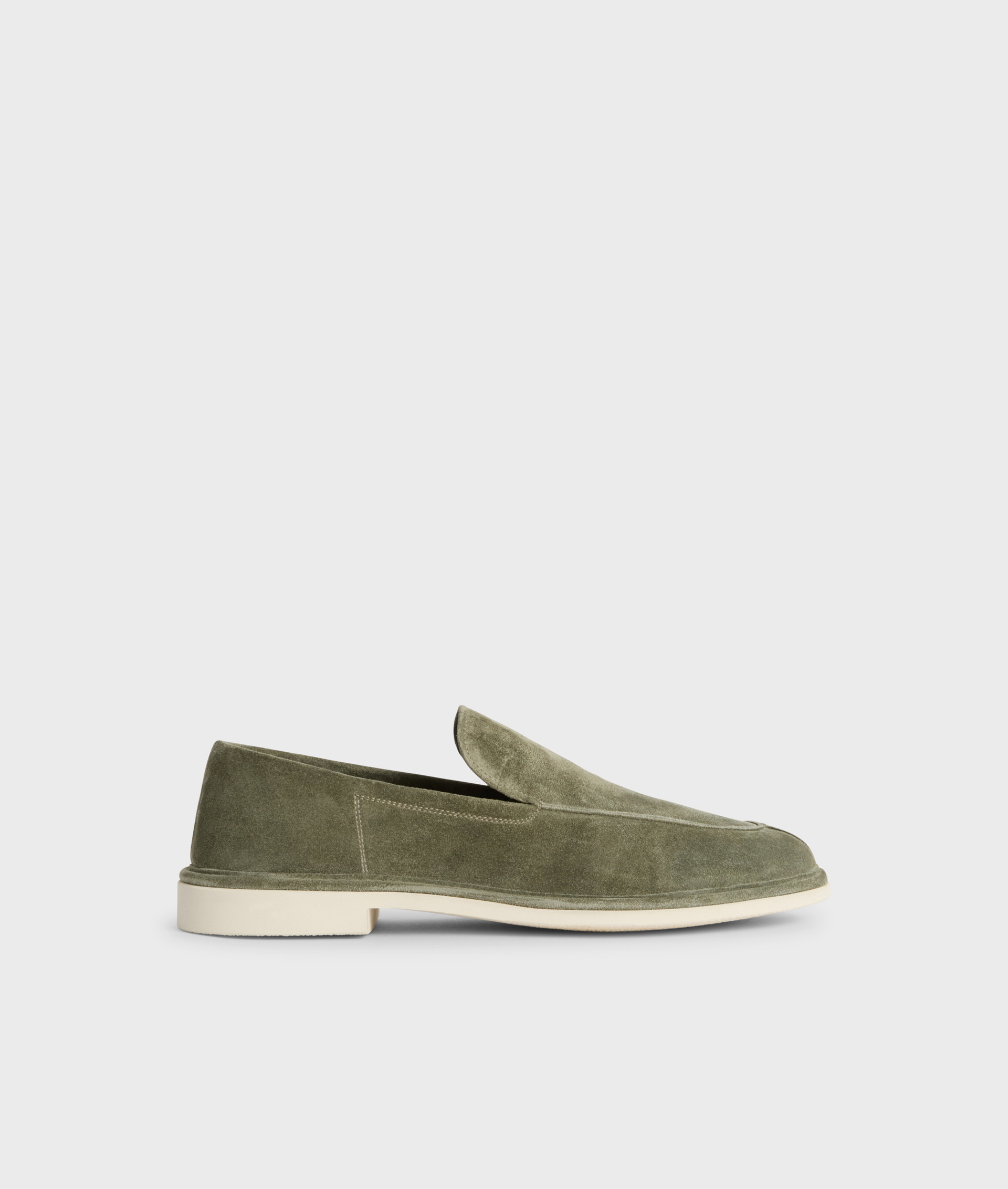 Loafers In Suede With Rubber Sole Green | Pal Zileri