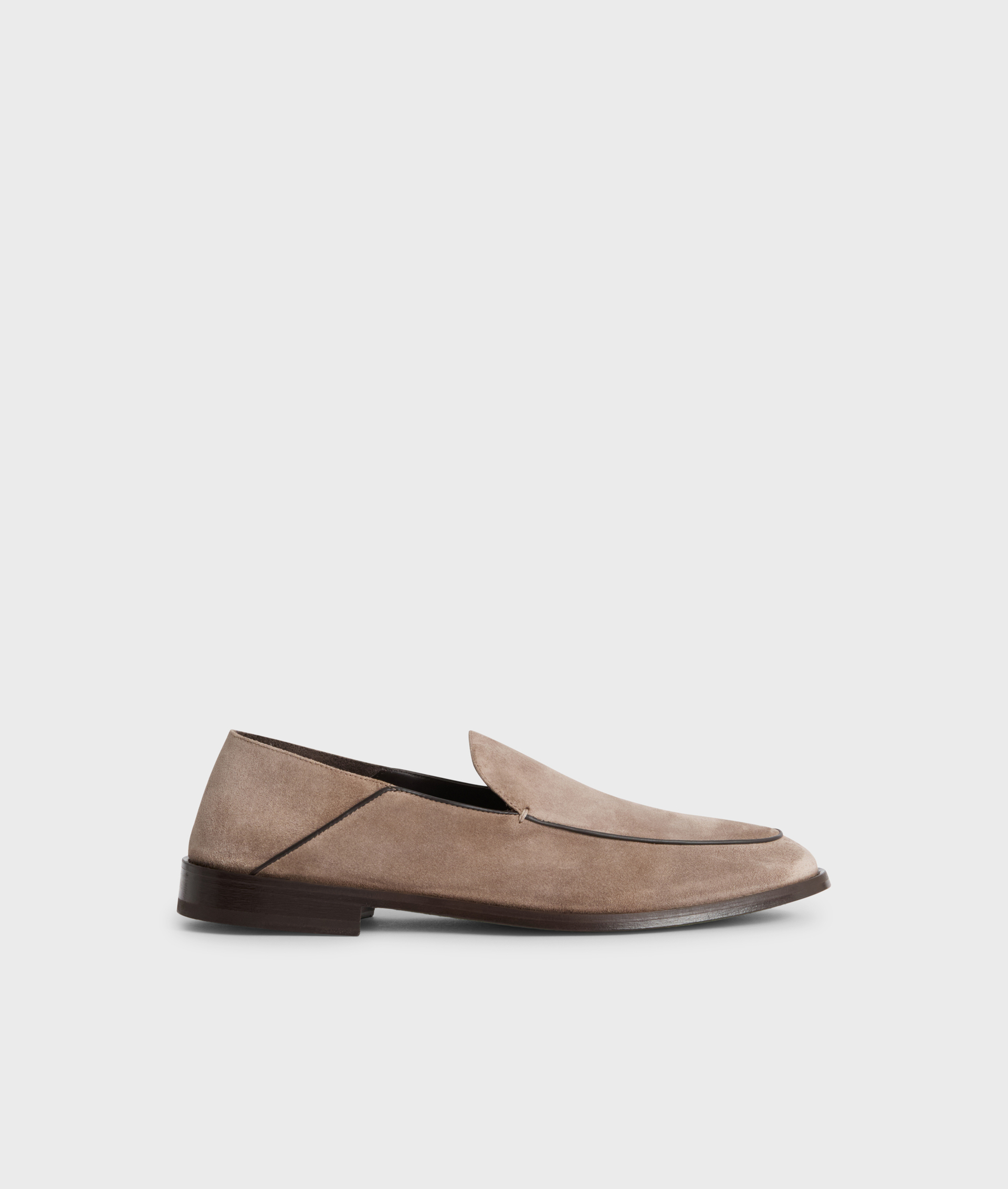 Sabot Loafers In Suede Brown | Pal Zileri