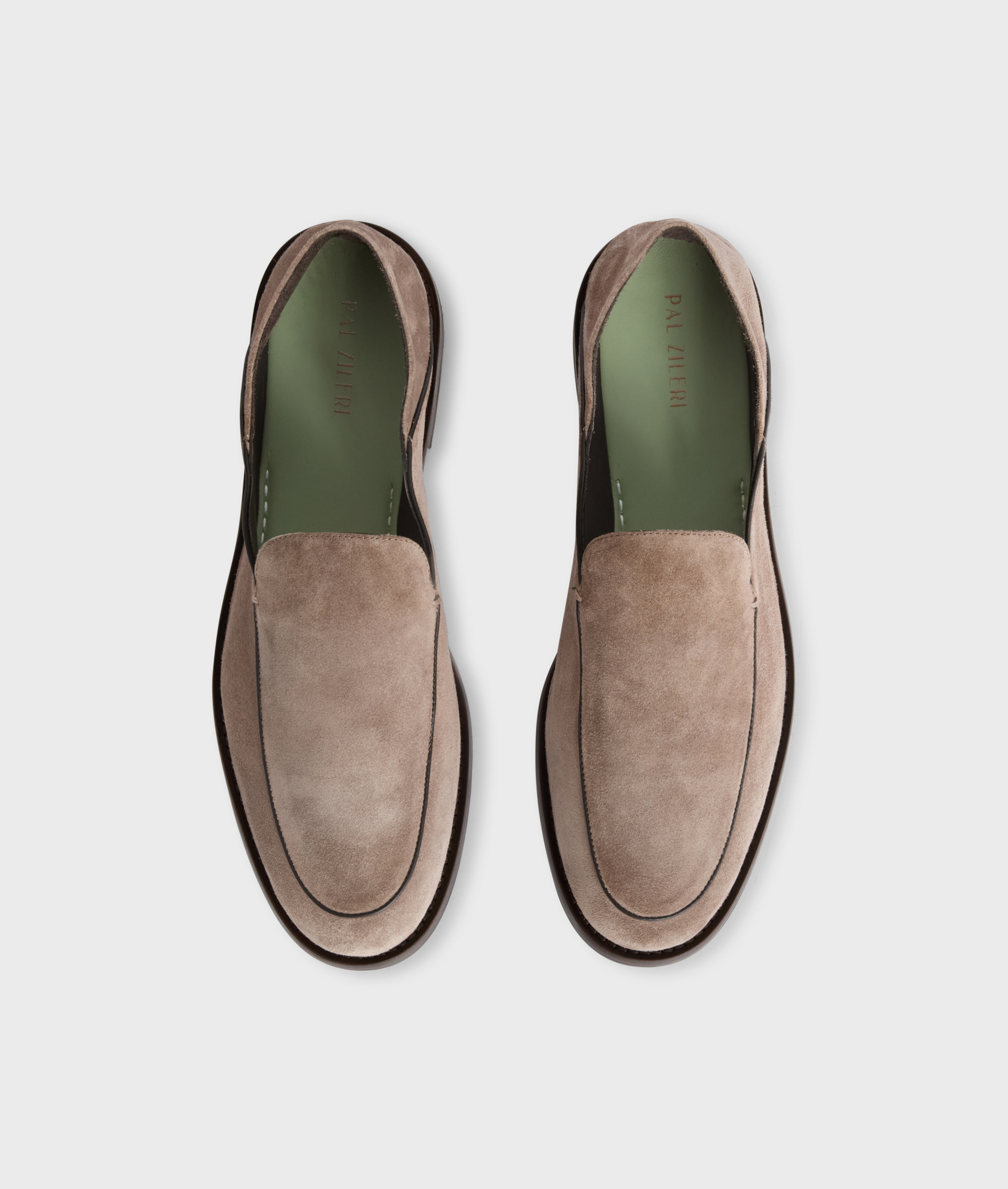 Sabot Loafers In Suede Brown | Pal Zileri