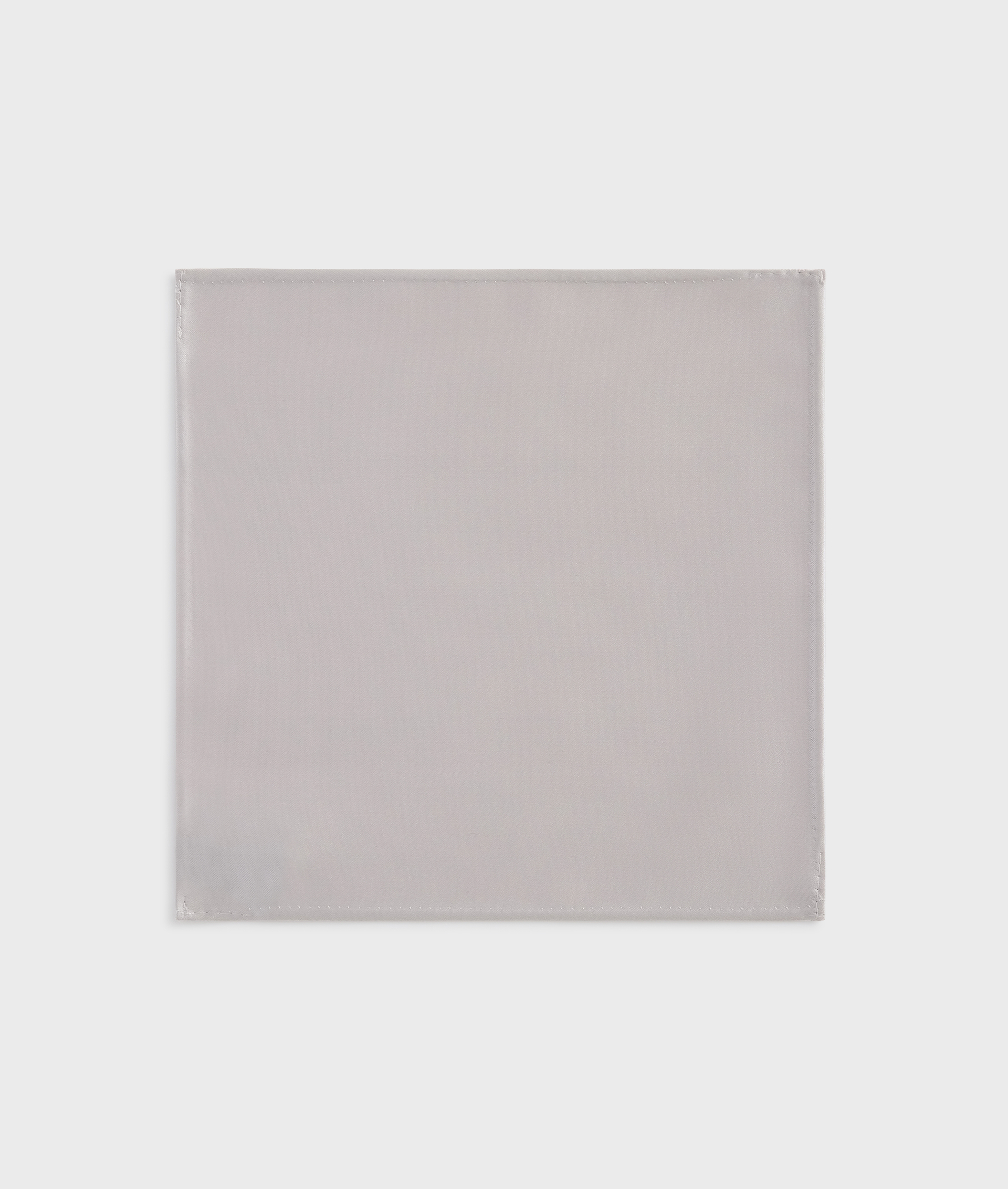 Pocket Square In Satin Light Grey | Pal Zileri