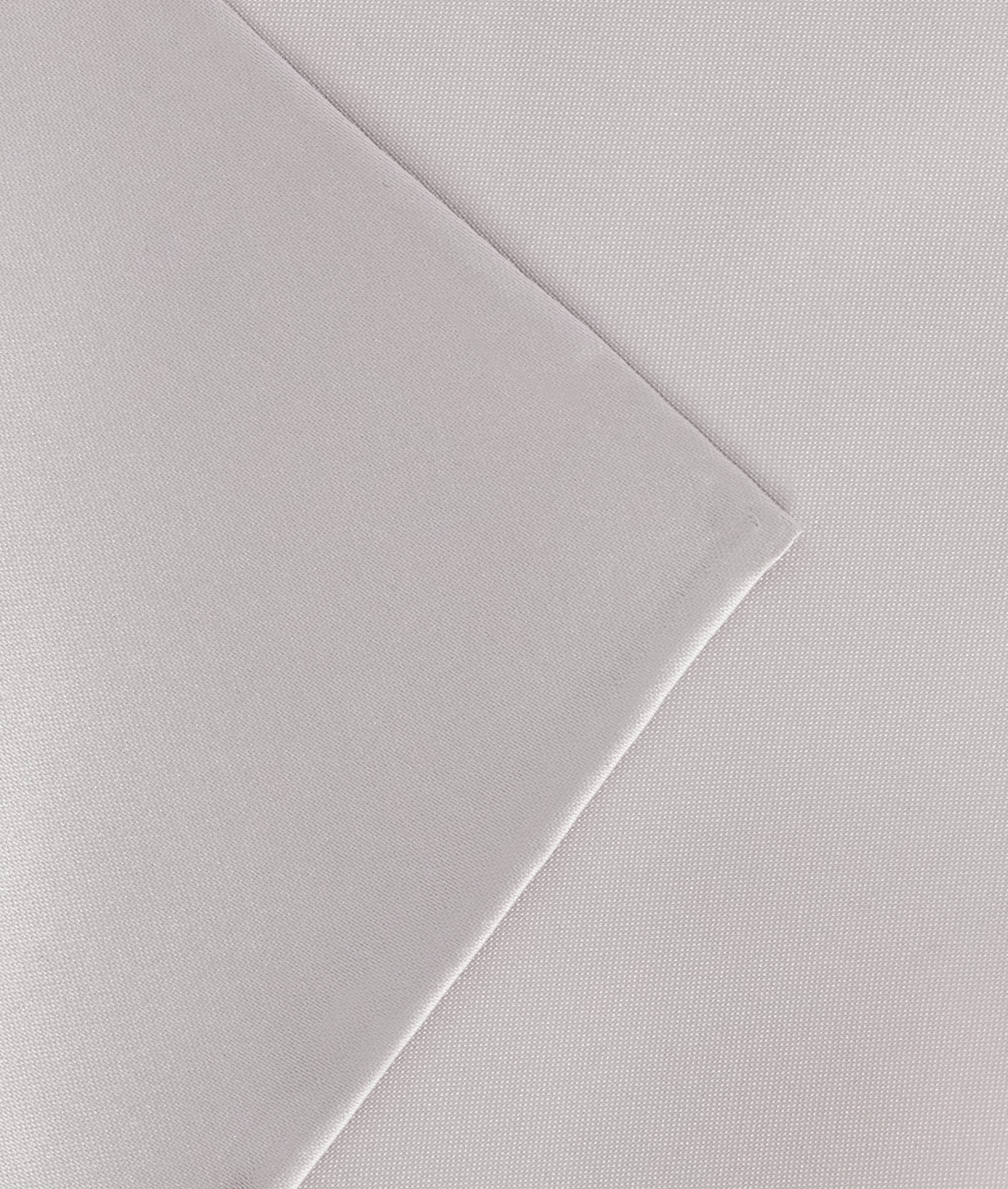 Pocket Square In Satin Light Grey | Pal Zileri