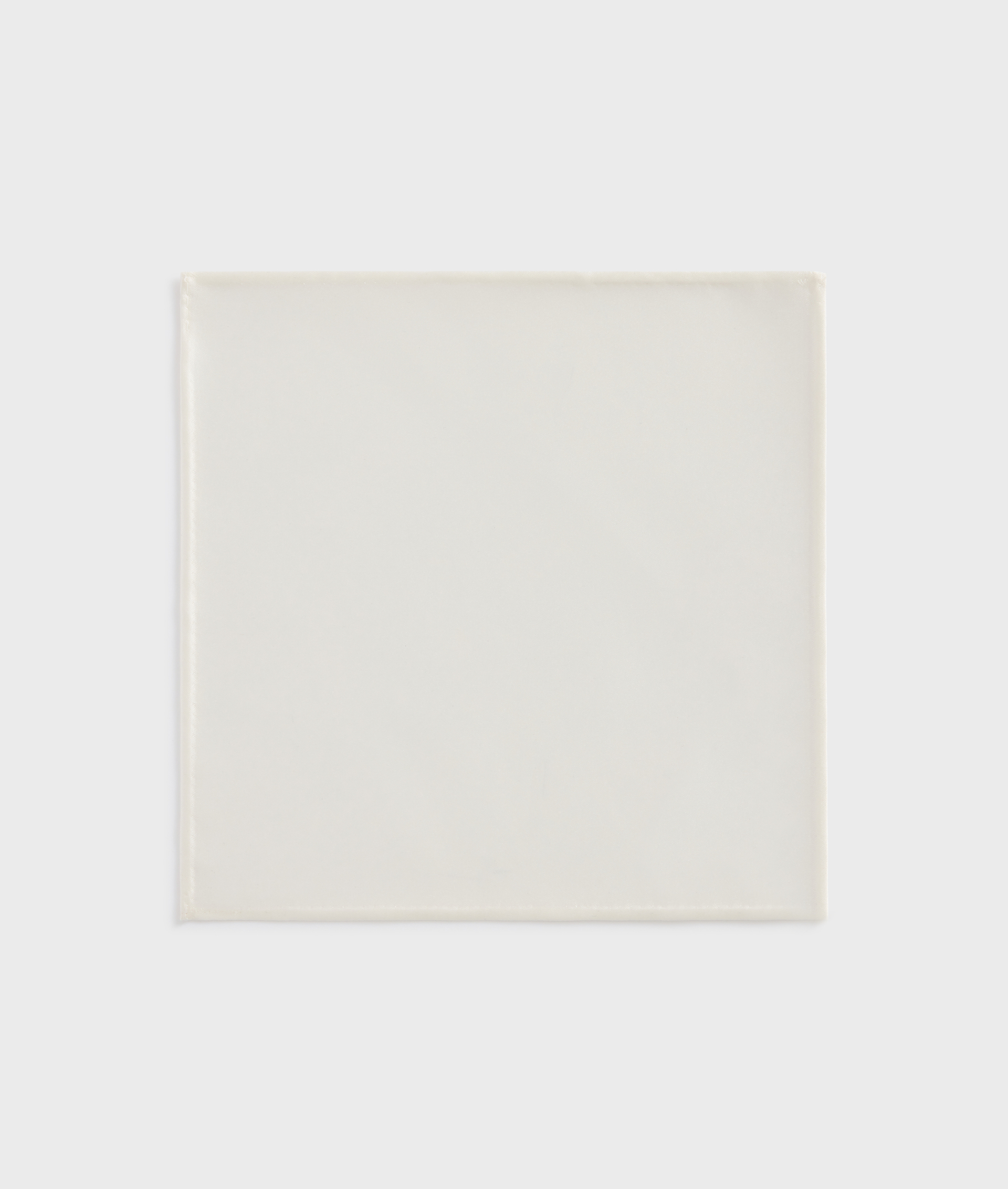 Pocket Square In Satin White | Pal Zileri