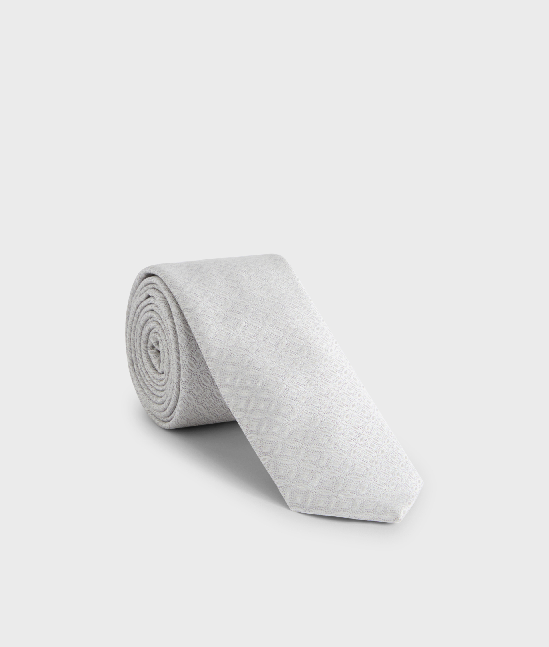 Cravatta In Jacquard Grigio Chiaro | Pal Zileri