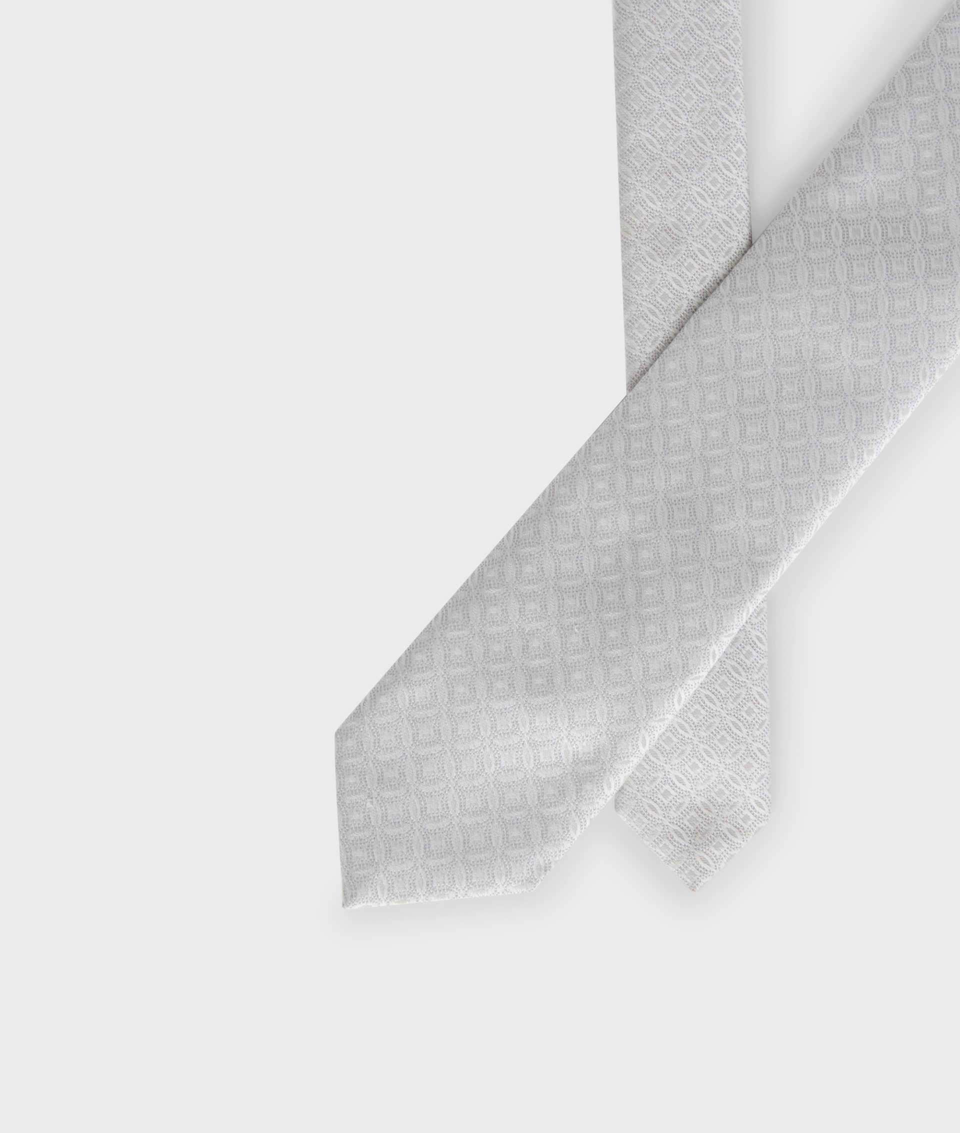 Cravatta In Jacquard Grigio Chiaro | Pal Zileri