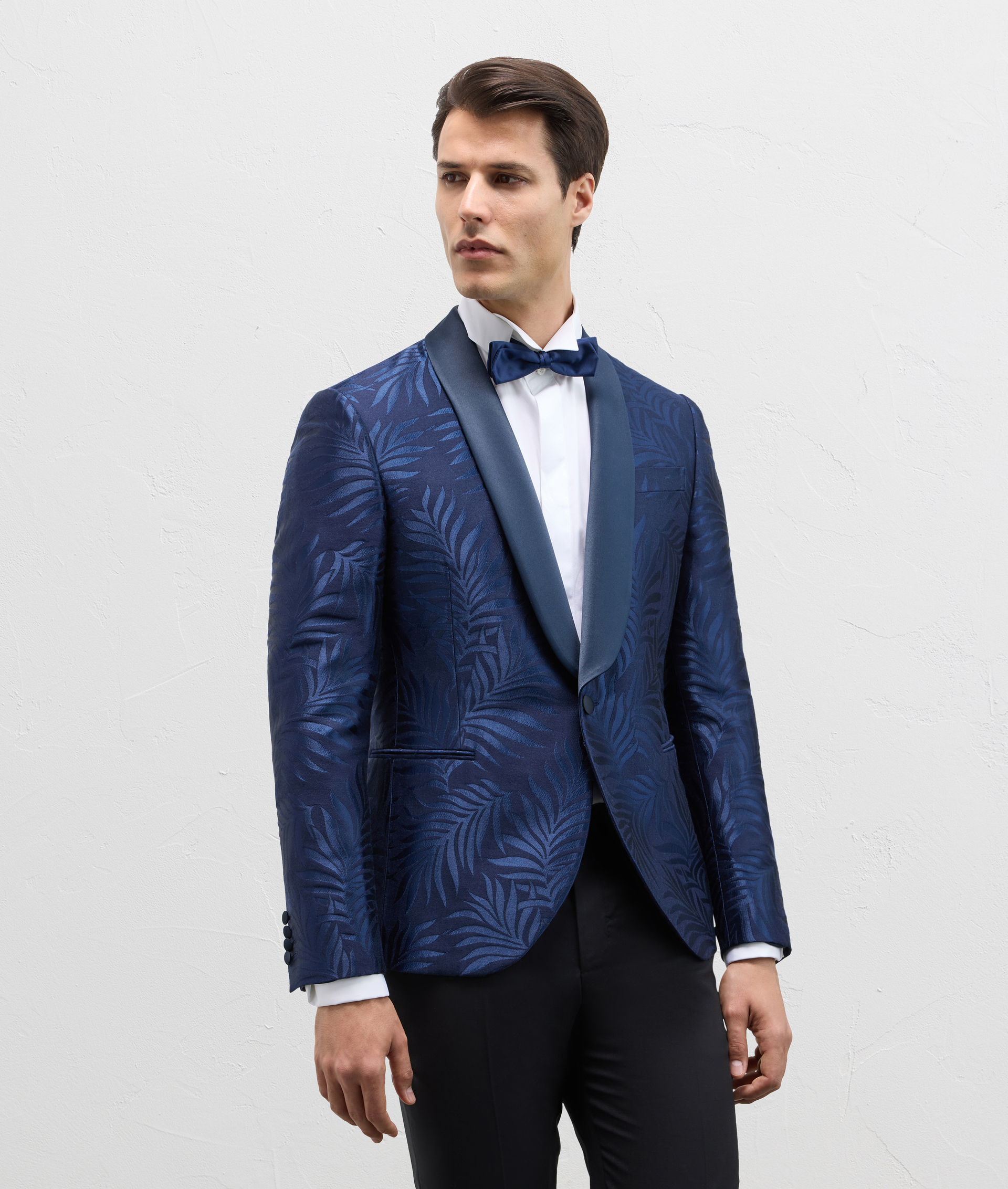 Cerimonia Jacket In Wool With Satin Lapel Navy Blue | Pal Zileri