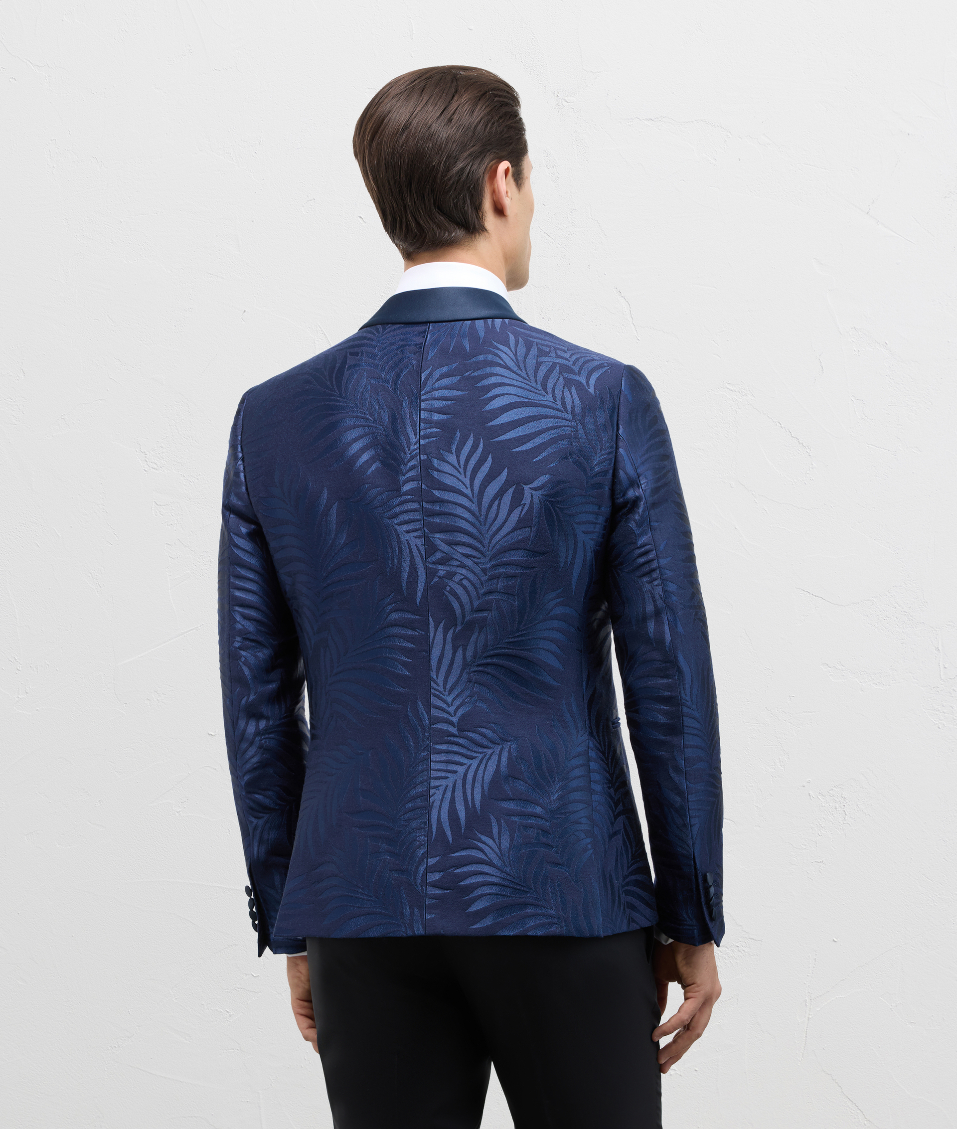 Cerimonia Jacket In Wool With Satin Lapel Navy Blue | Pal Zileri