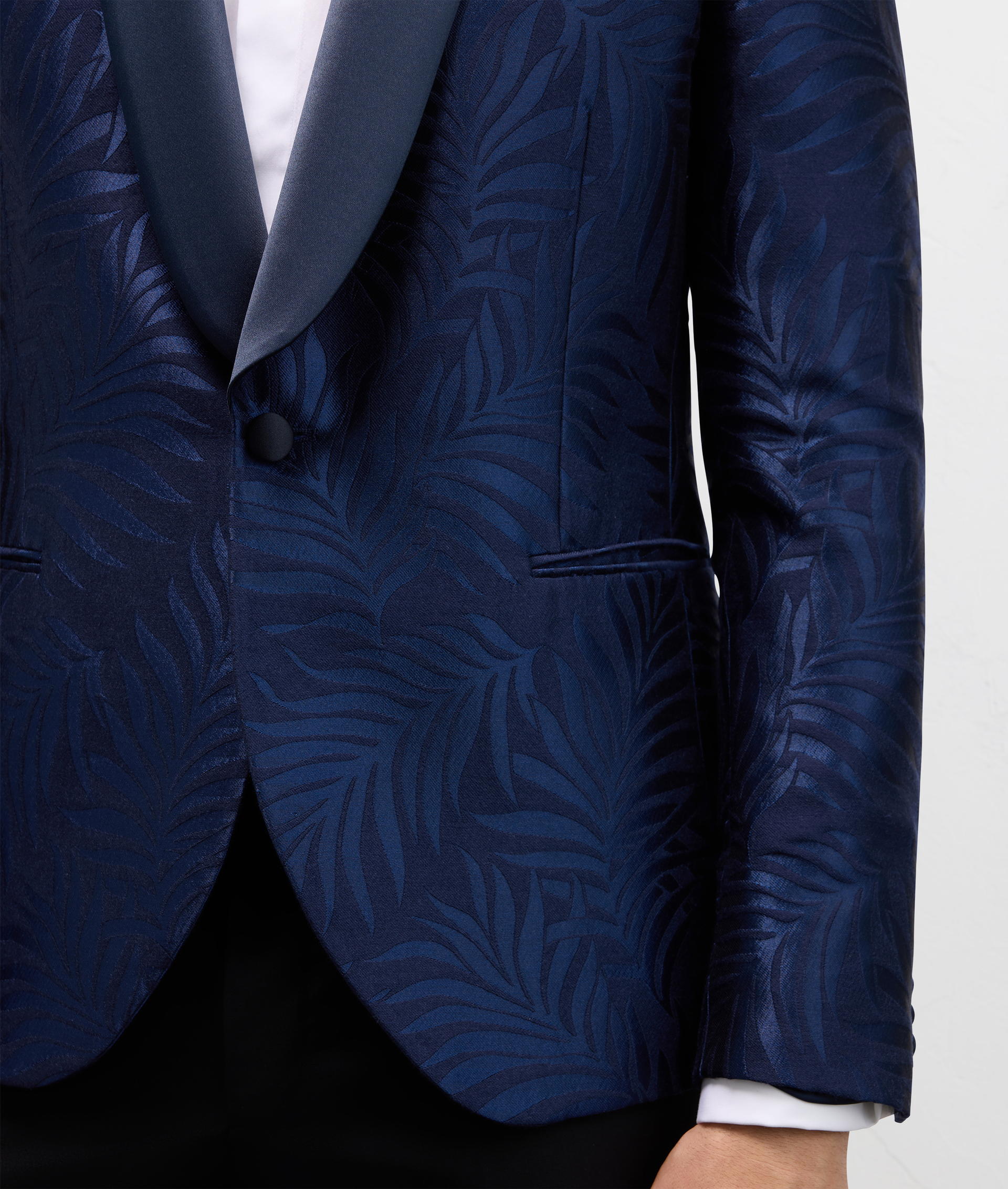 Cerimonia Jacket In Wool With Satin Lapel Navy Blue | Pal Zileri