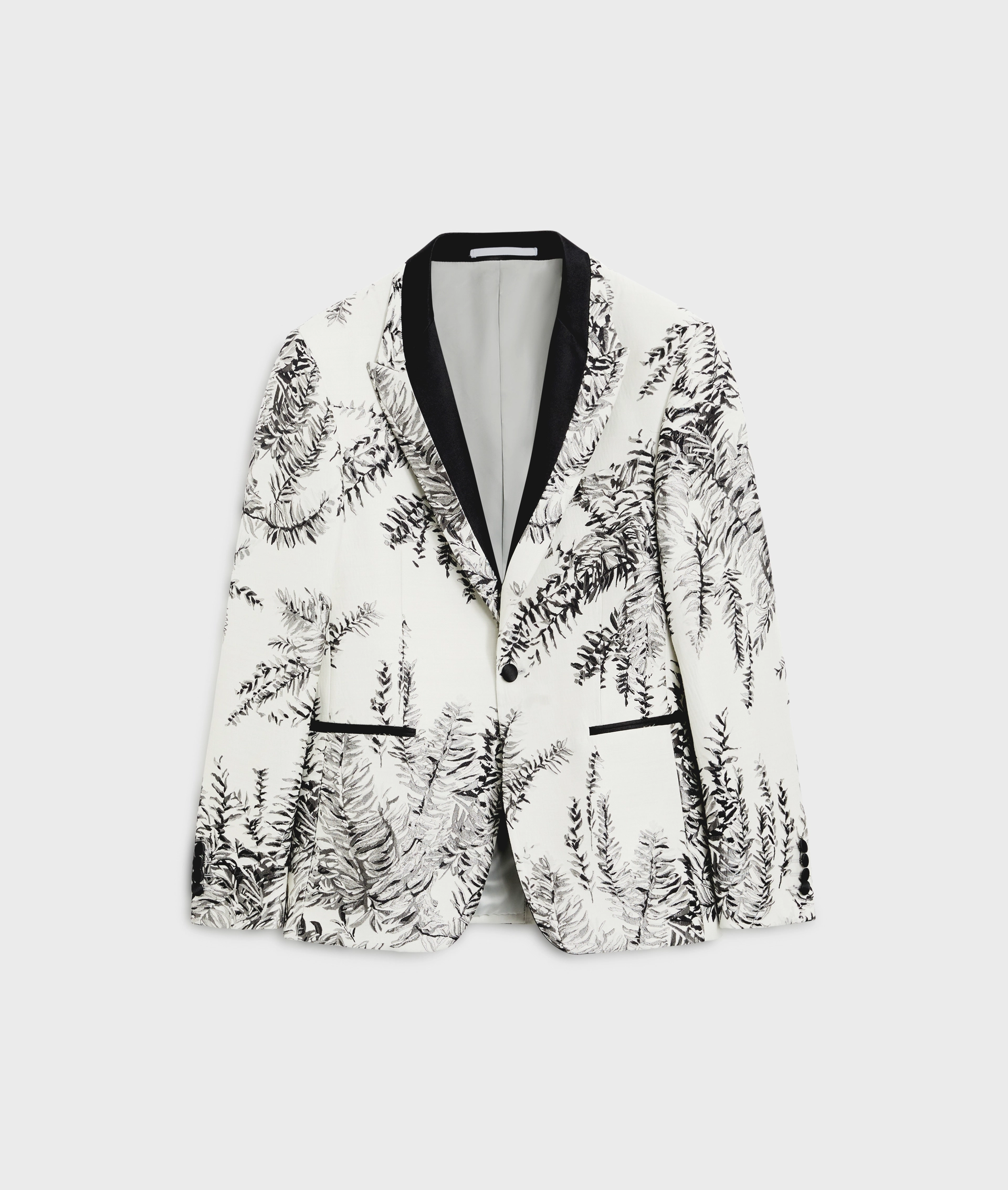 Cerimonia Jacket In Technical Wool With Satin Lapel Light Grey | Pal Zileri