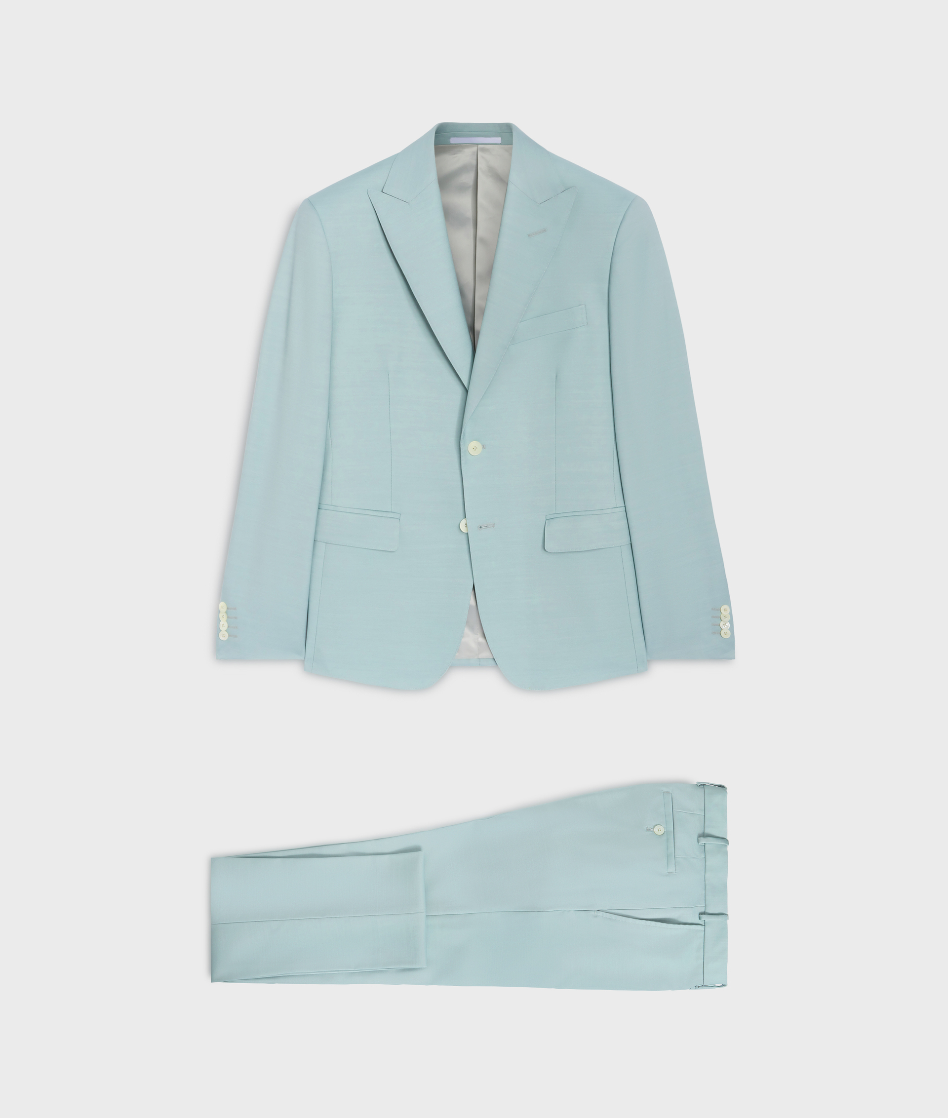 Suit With Micro Pattern Light Green - Suits and Blazers - Pal Zileri | Official Website