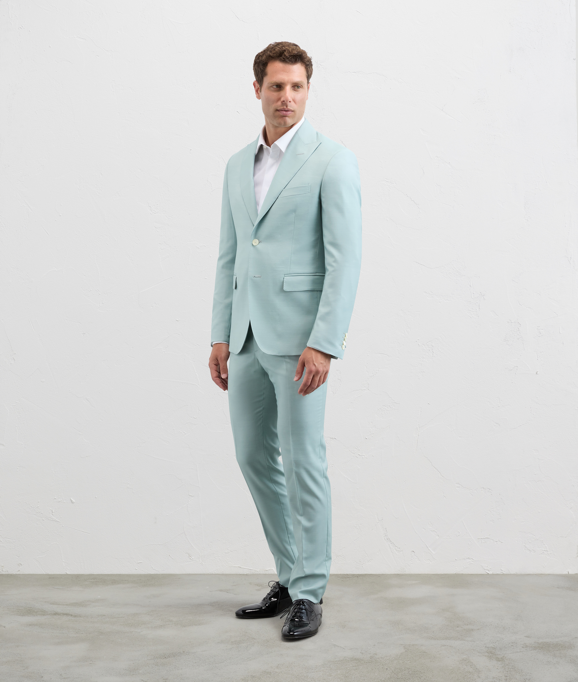 Suit With Micro Pattern Light Green - Suits and Blazers - Pal Zileri | Official Website