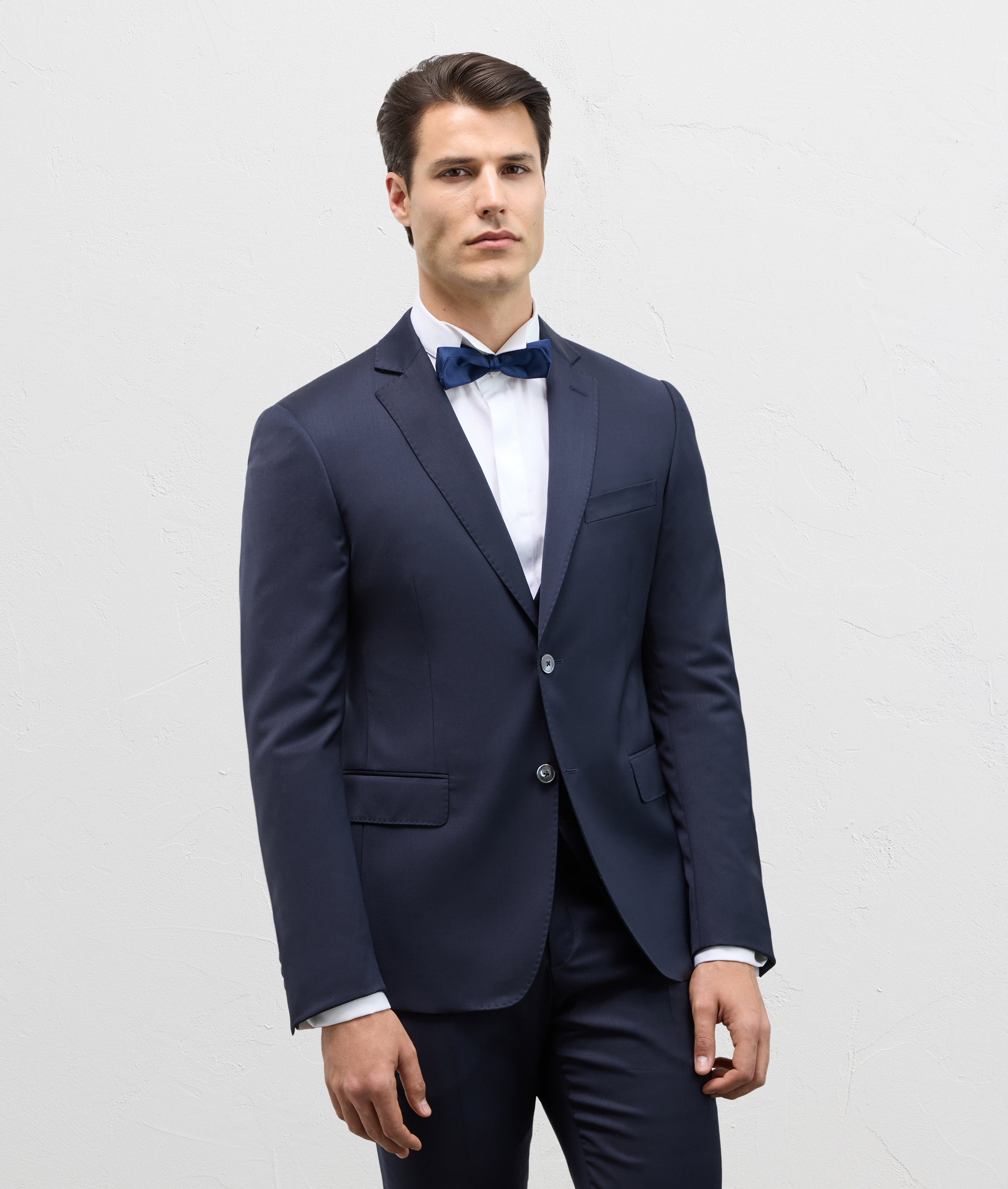 Suit In Twill Of Stretch Wool Blue Navy | Pal Zileri
