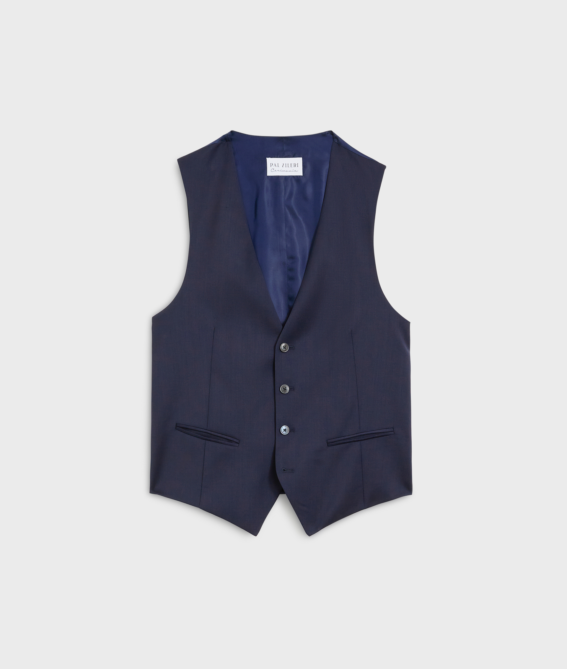 Suit In Twill Of Stretch Wool Blue Navy | Pal Zileri