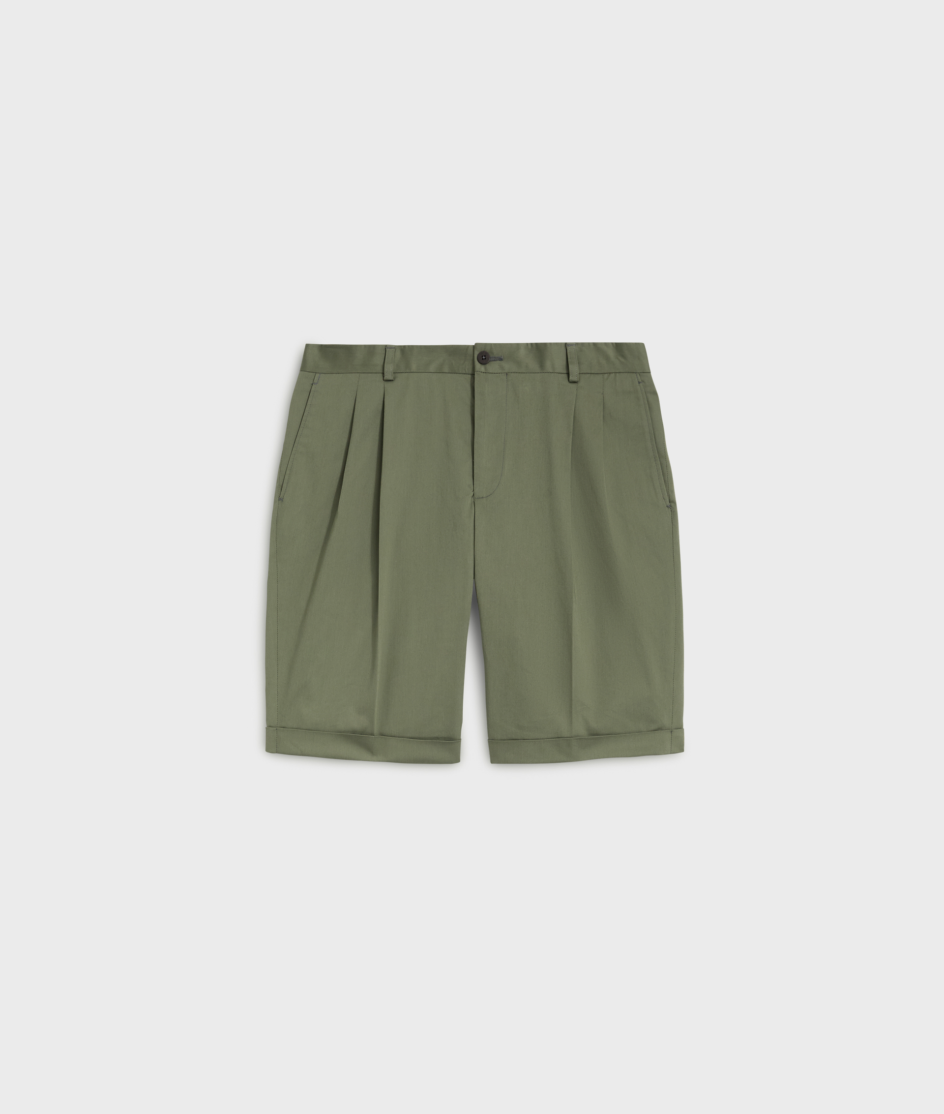 Bermuda In Stretch Cotton Green | Pal Zileri