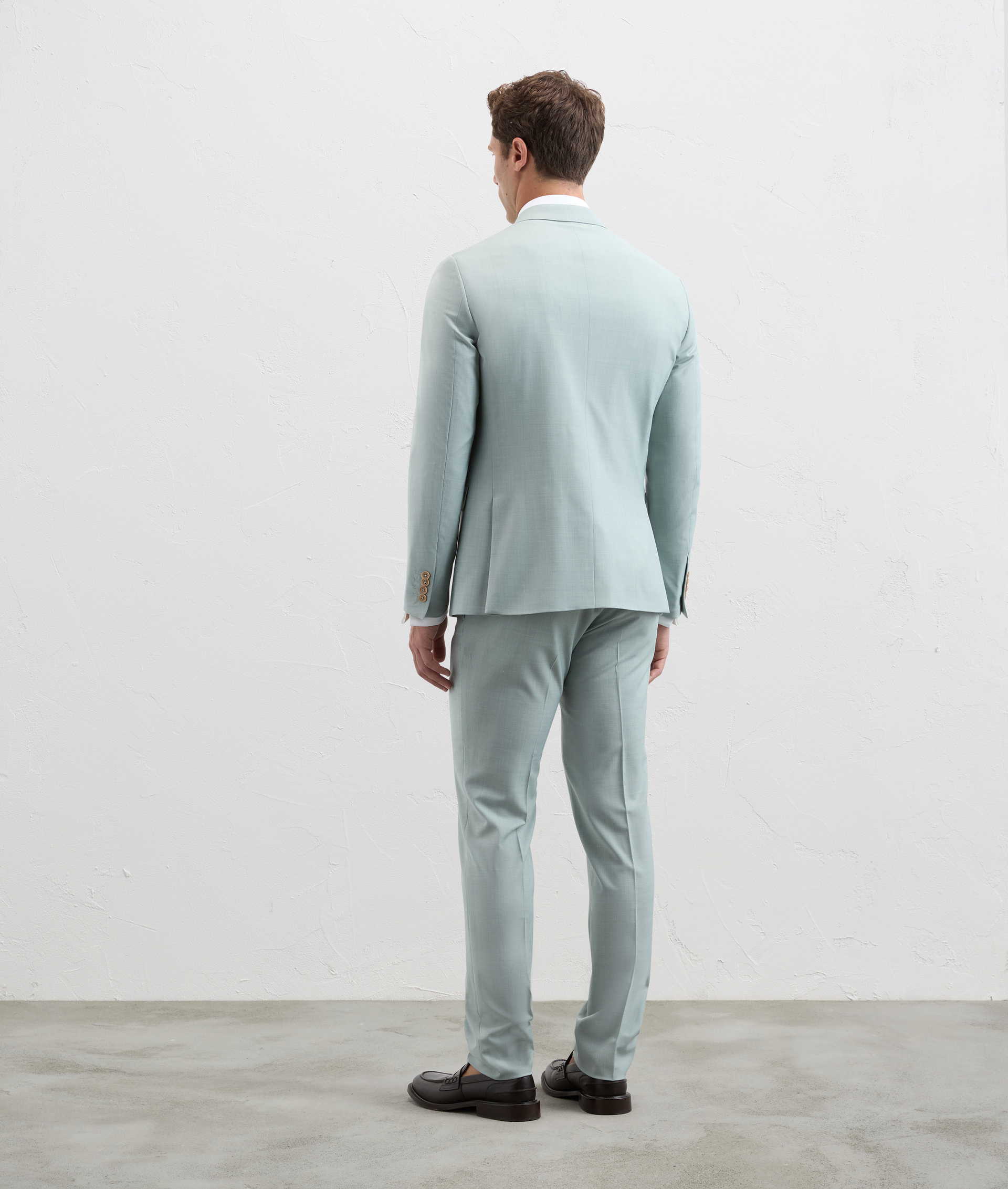 Lord Suit In Stretch Wool Light Green - Pal Zileri | Official Website