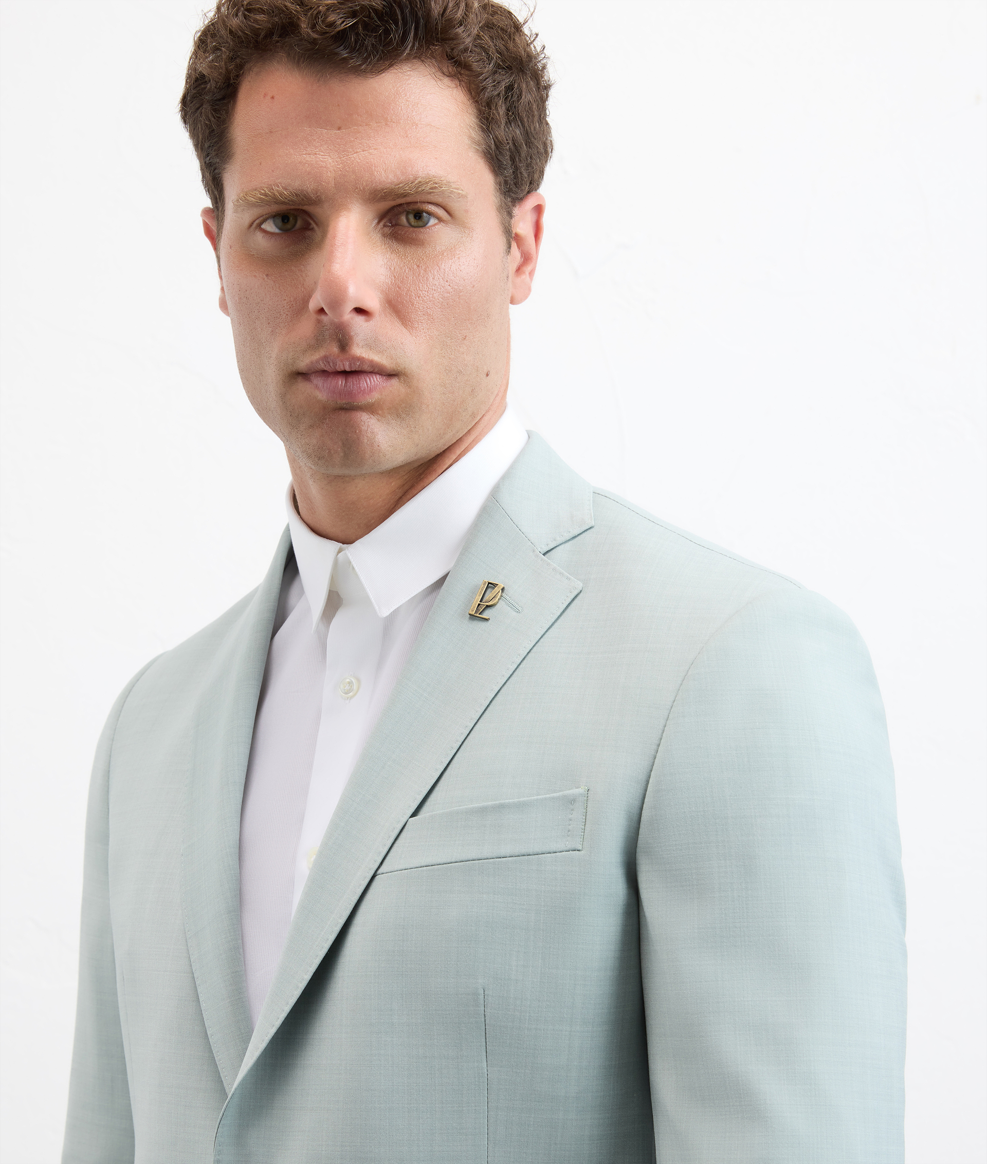 Lord Suit In Stretch Wool Light Green - Pal Zileri | Official Website