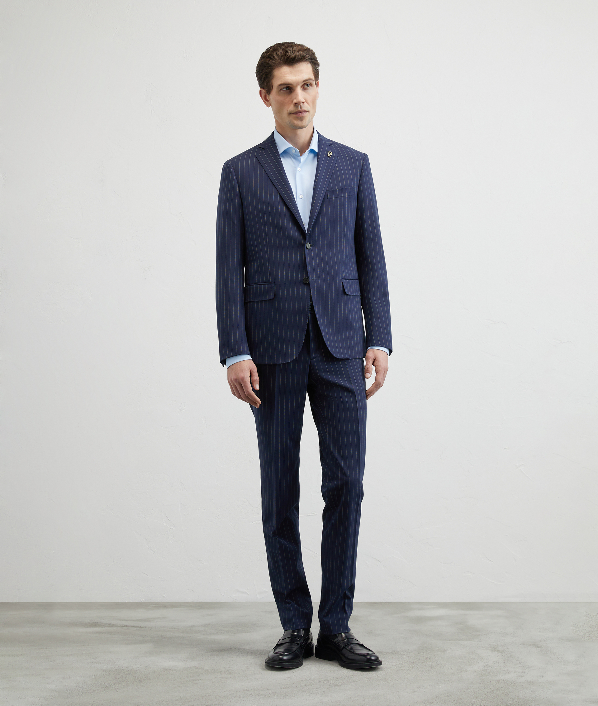 Lord Suit In Stretch Wool Blue Navy | Pal Zileri