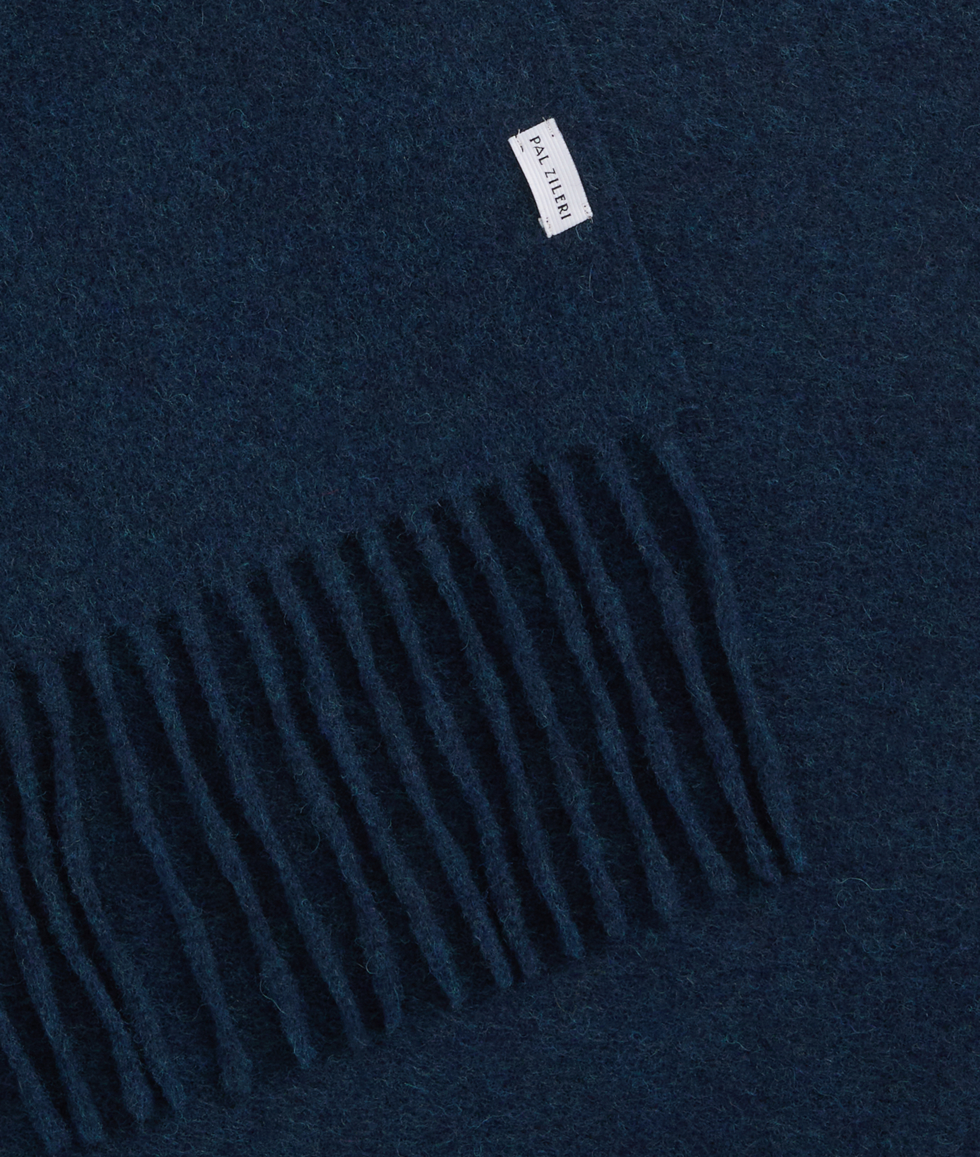 navy blue scarf in pure wool - Textiles - Pal Zileri | Official Website