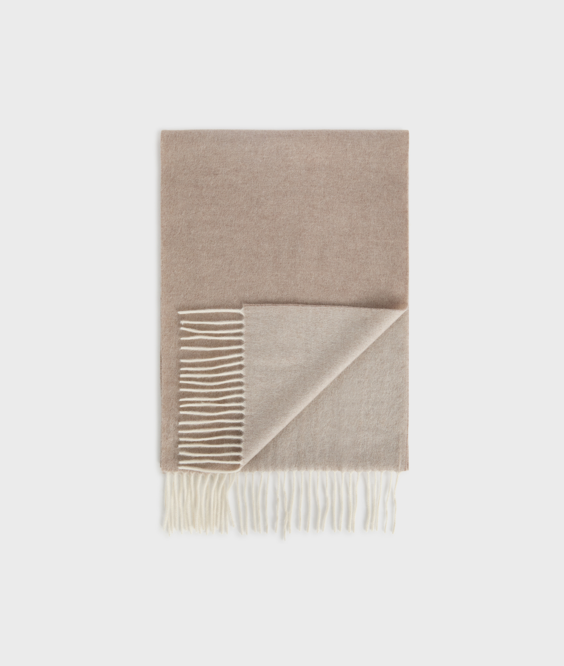 sciarpa in puro cashmere infeltrita double face marrone chiaro - Accessori Tessili - Pal Zileri | Official Website