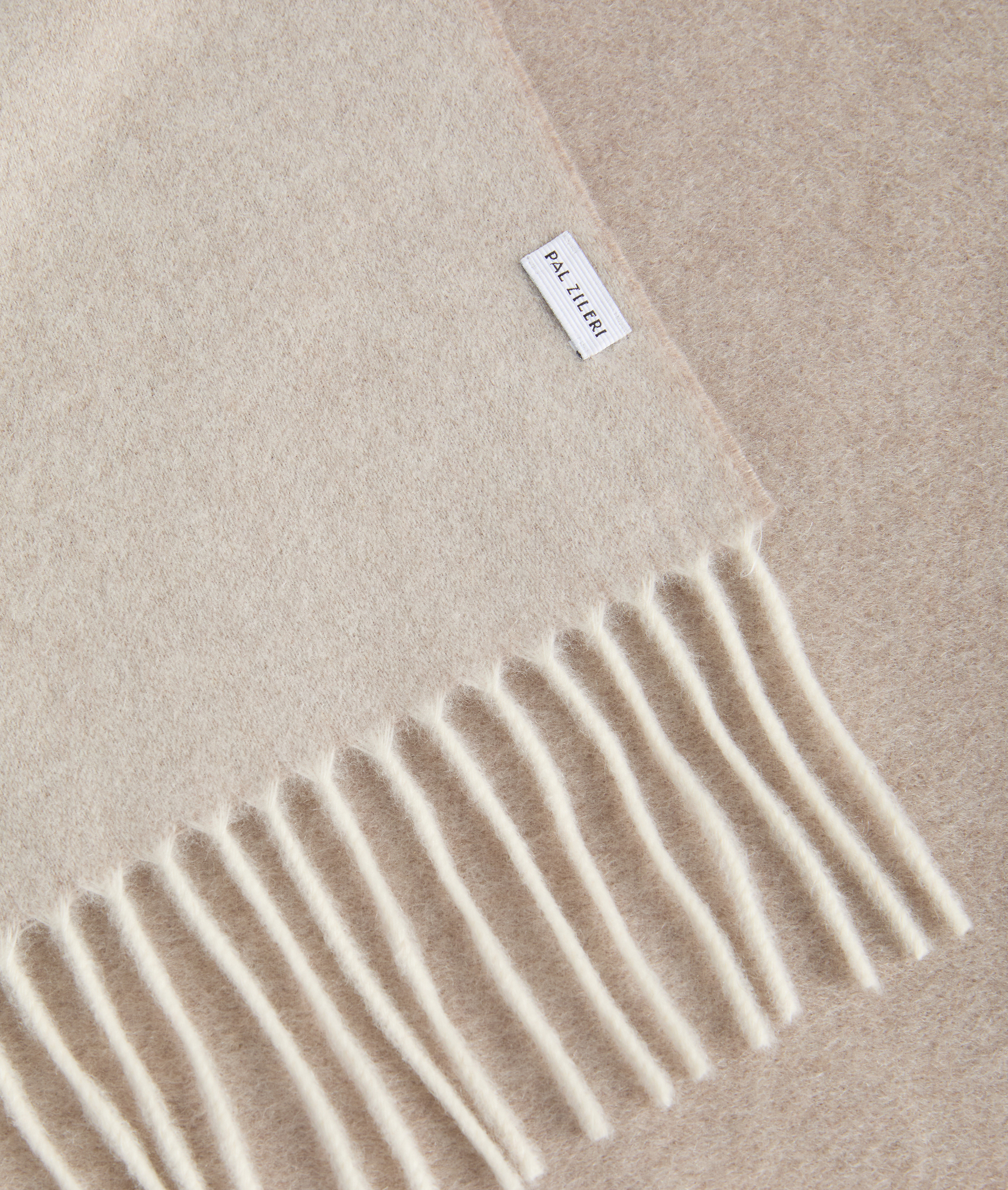 sciarpa in puro cashmere infeltrita double face marrone chiaro - Accessori Tessili - Pal Zileri | Official Website