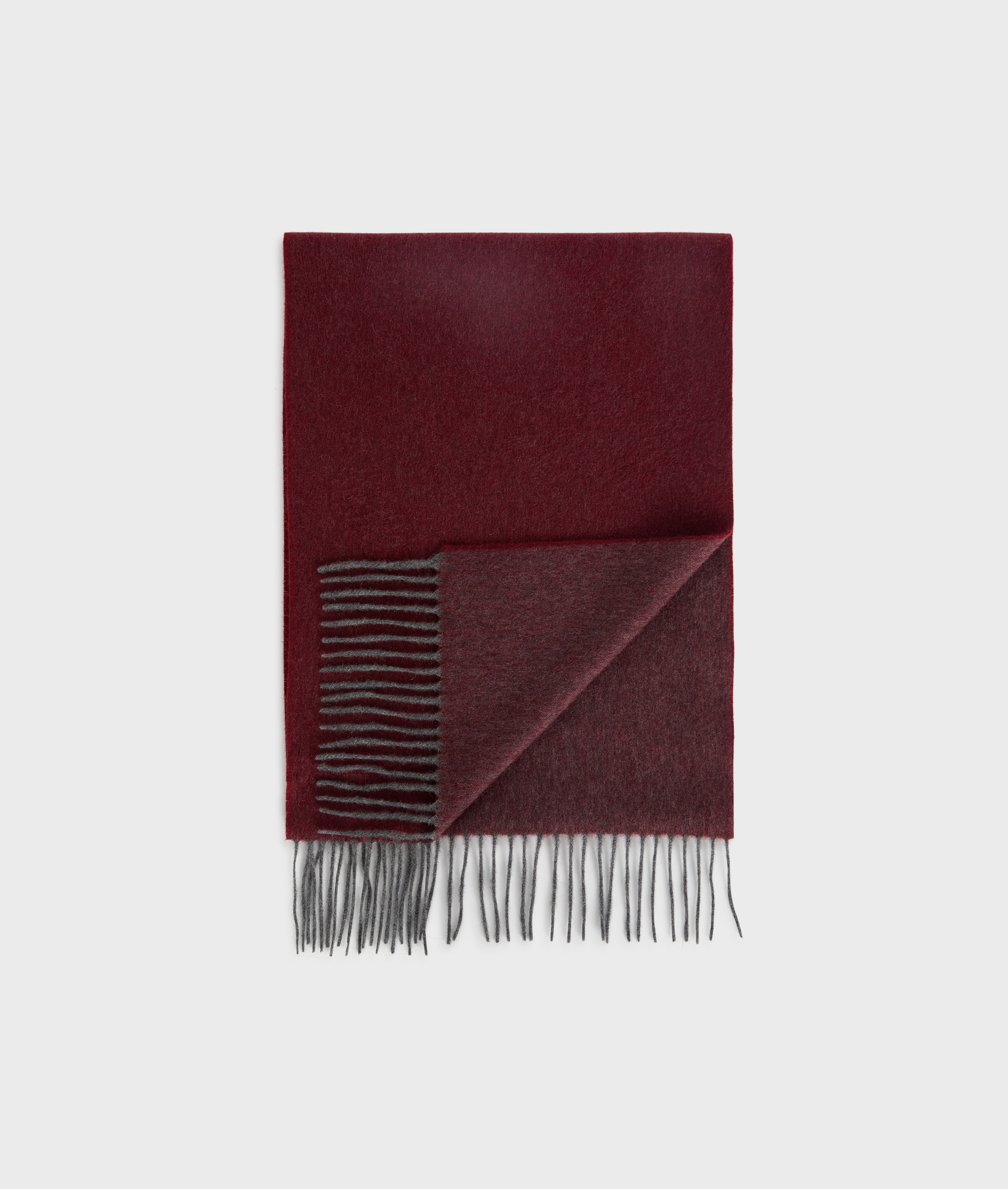 sciarpa bordeaux in puro cashmere infeltrita double face - Accessori Tessili - Pal Zileri | Official Website