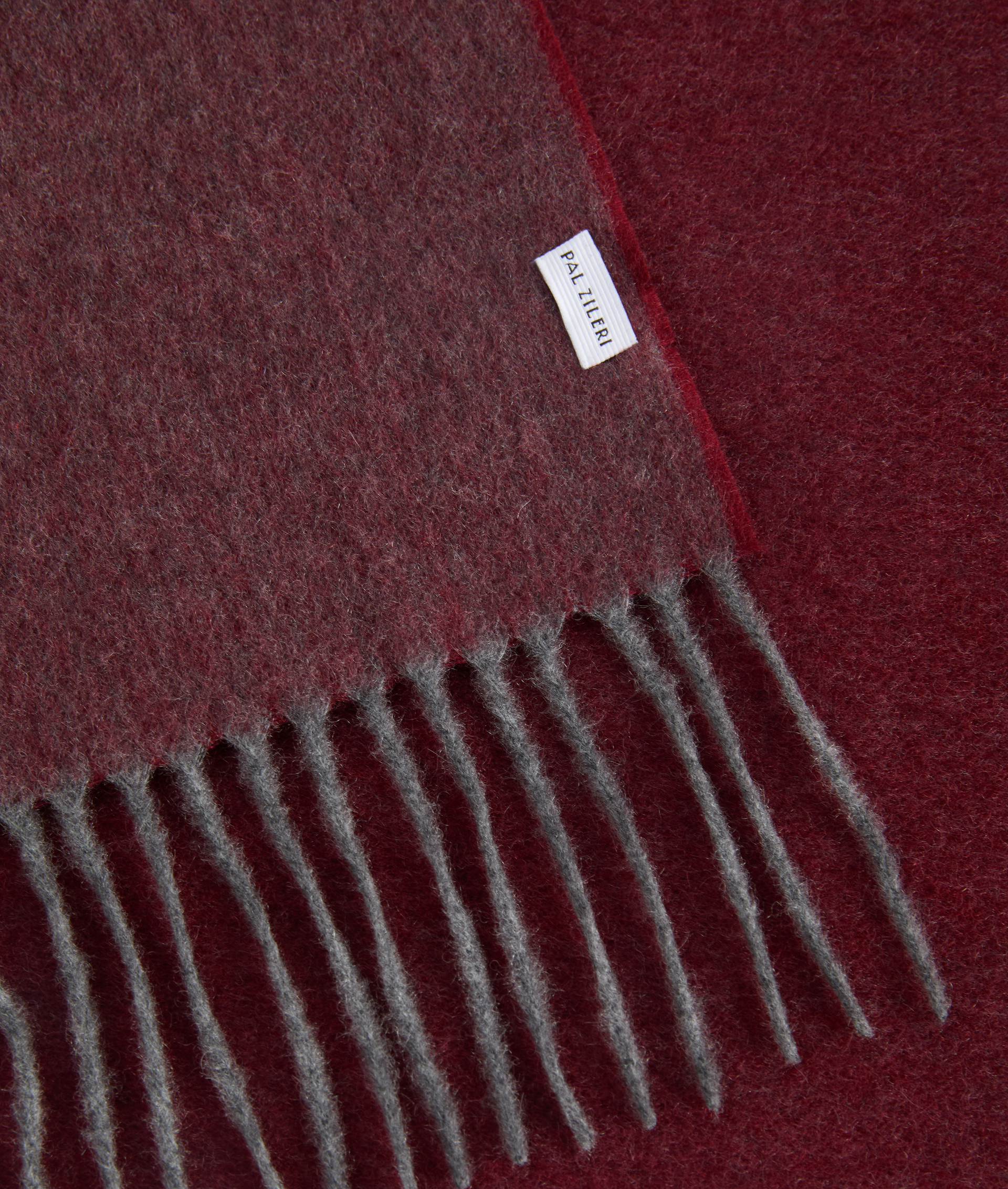 sciarpa bordeaux in puro cashmere infeltrita double face - Accessori Tessili - Pal Zileri | Official Website