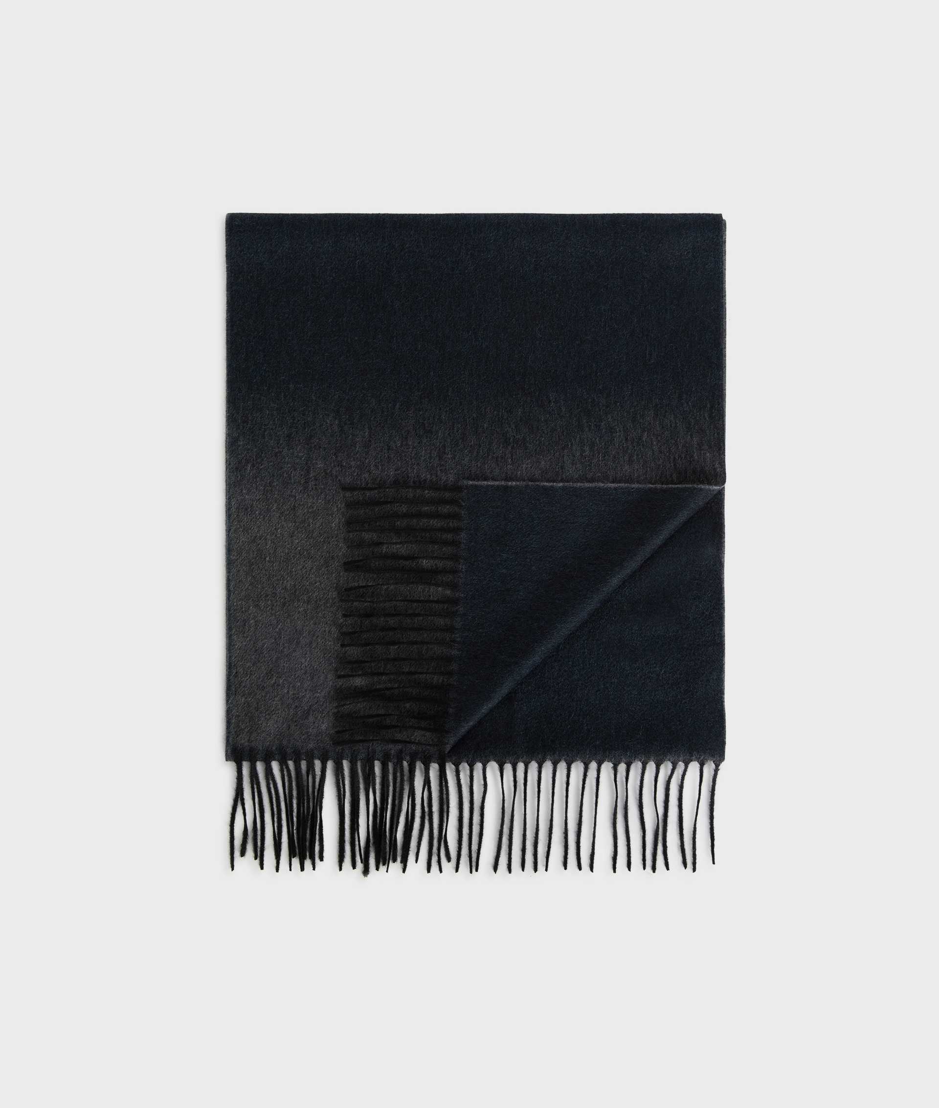 sciarpa blu navy in puro cashmere infeltrita con motivo jacquard - Accessori Tessili - Pal Zileri | Official Website